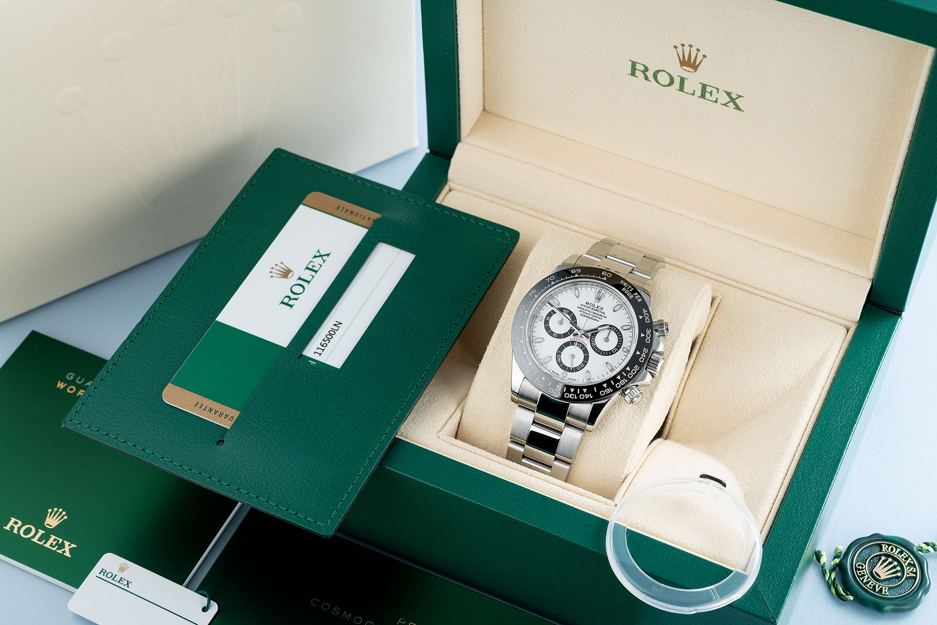 ref 116500LN | Cerachrom '5 Year Warranty' | Rolex Cosmograph Daytona