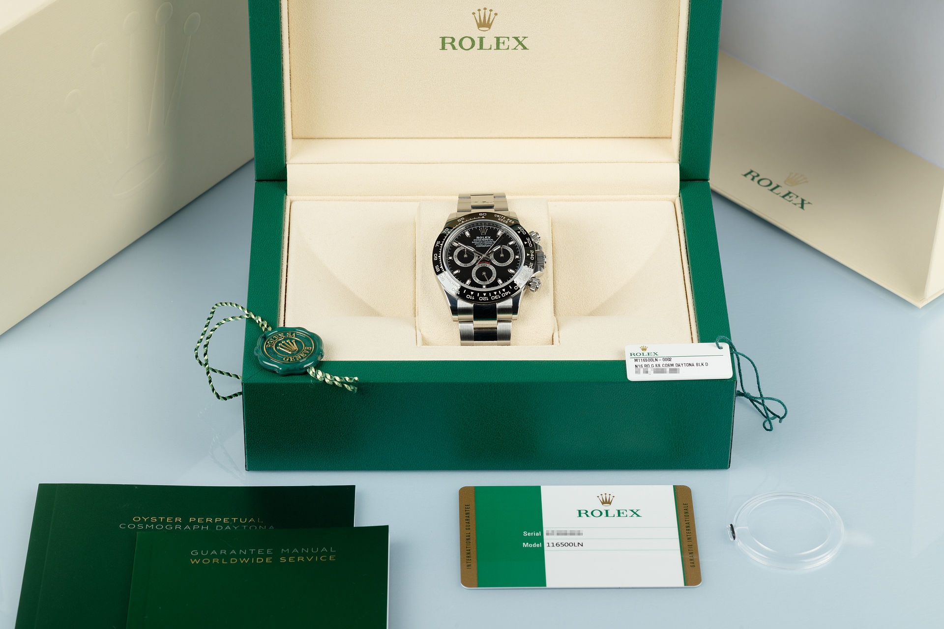 ref 116500LN | Cerachrom Bezel '5 Year Warranty' | Rolex Cosmograph Daytona