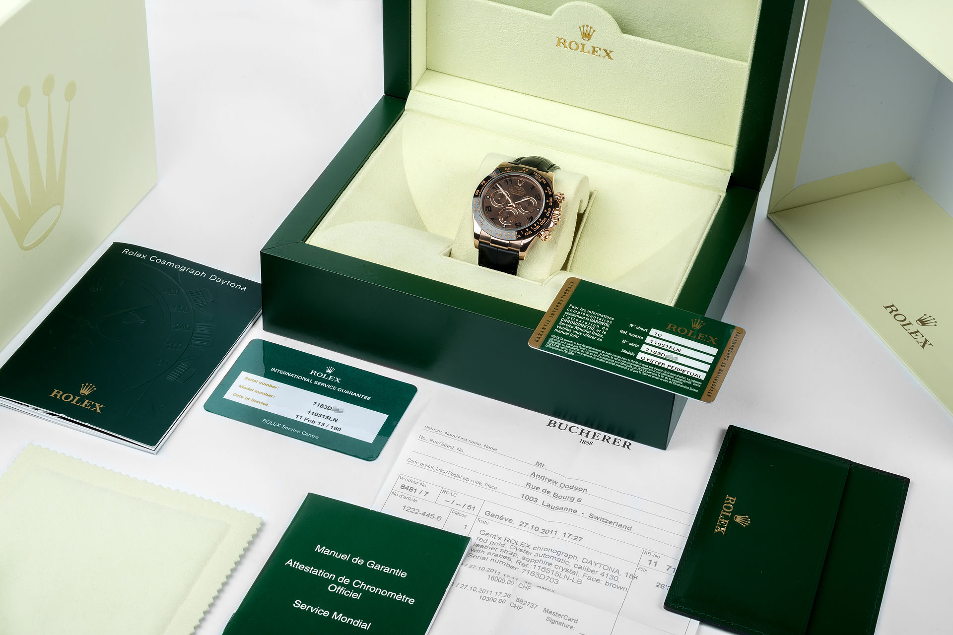 Rolex Cosmograph Daytona Watches | ref 116515LN | Cerachrom Bezel 'Full ...