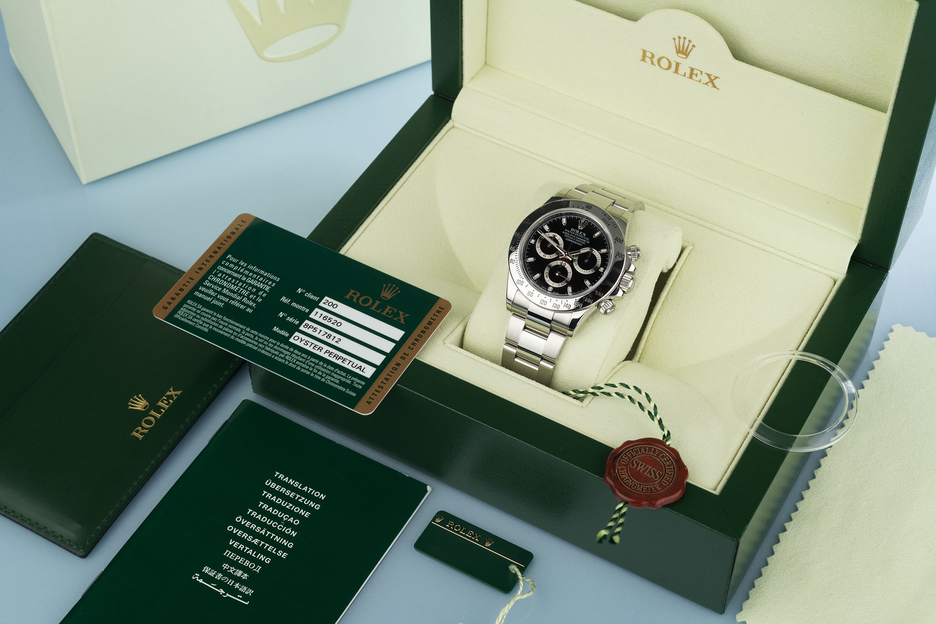 Full Set "Final Series" | ref 116520 | Rolex Cosmograph Daytona