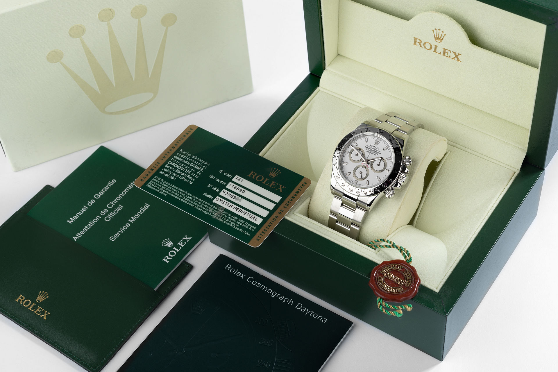 ref 116520 | Complete Set 'Discontinued Model' | Rolex Cosmograph Daytona