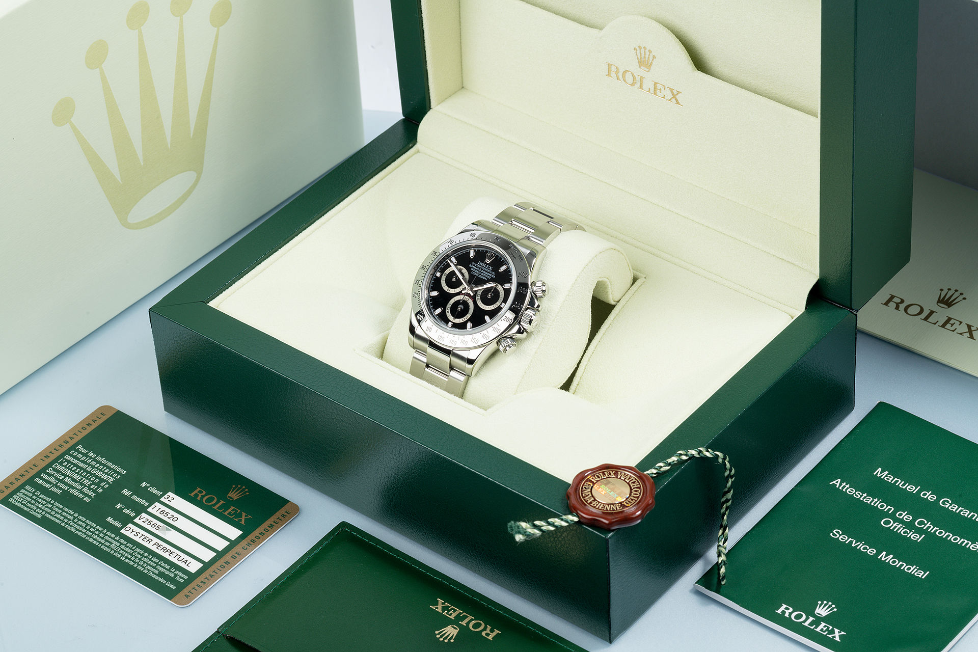 ref 116520 | Complete Set 'Discontinued Model' | Rolex Cosmograph Daytona