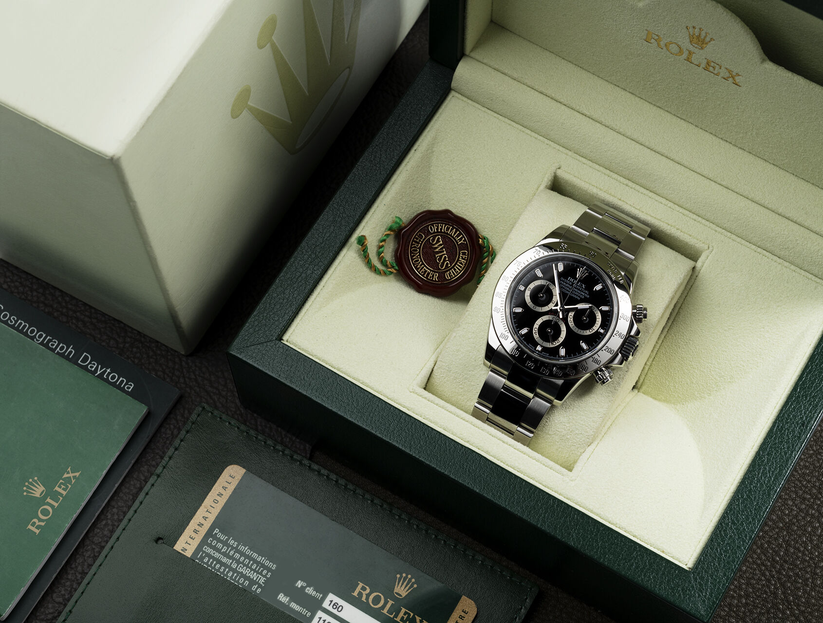 ref 116520 | 116520 - Box & Certificate | Rolex Cosmograph Daytona