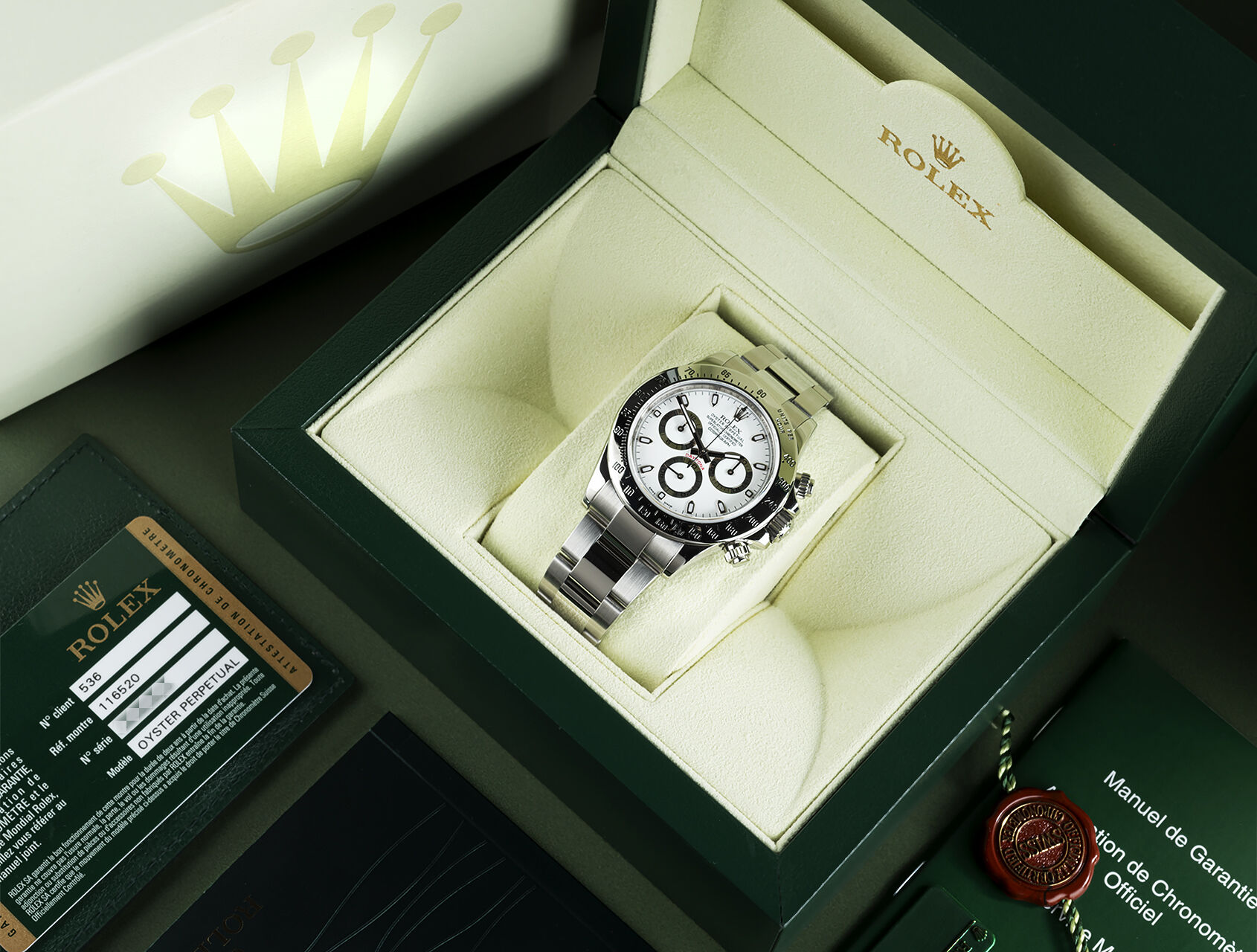 ref 116520 | 116520 - Chromalight | Rolex Cosmograph Daytona