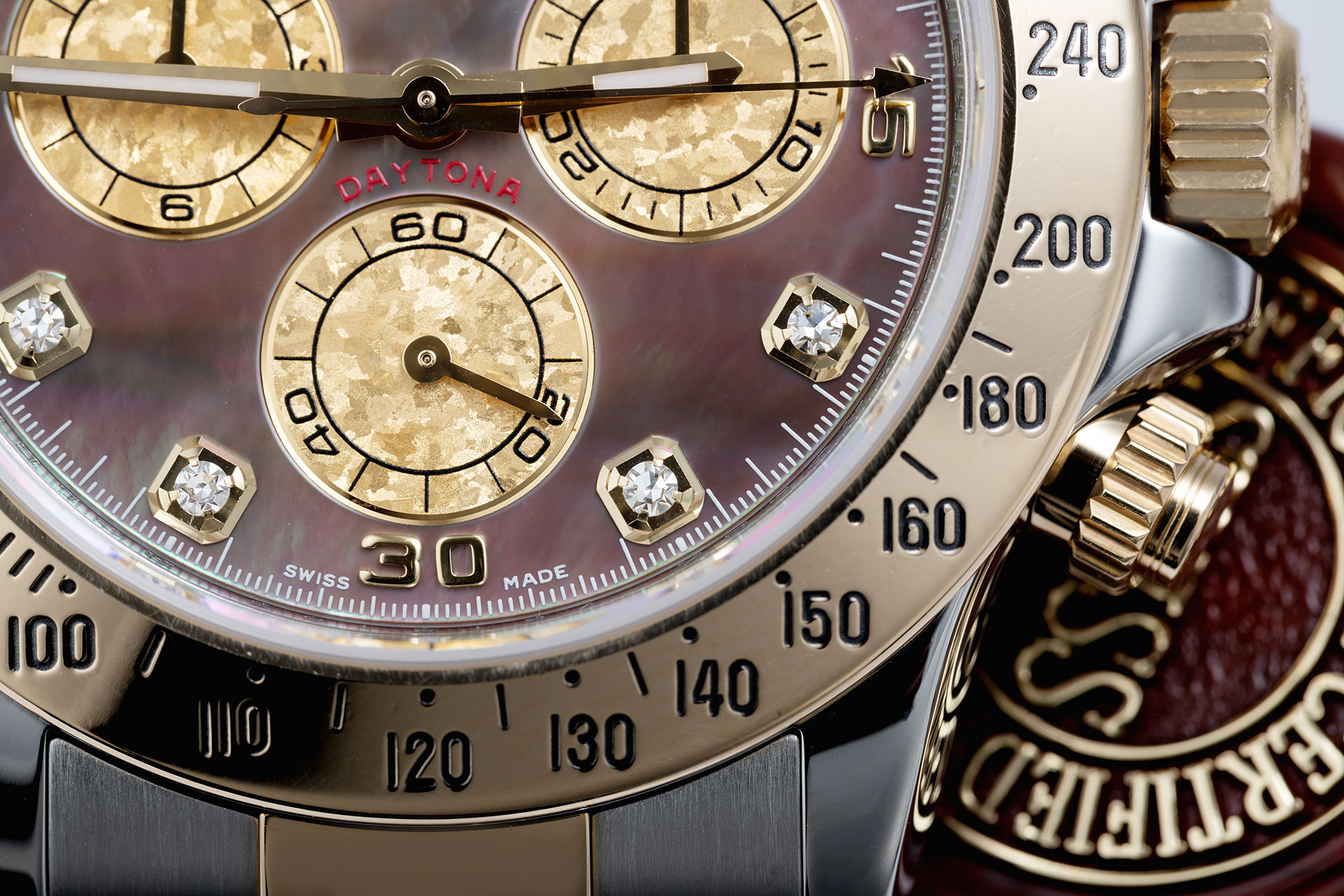 ref 116523 | 'Mother of Pearl & Crystal Dial' | Rolex Cosmograph Daytona