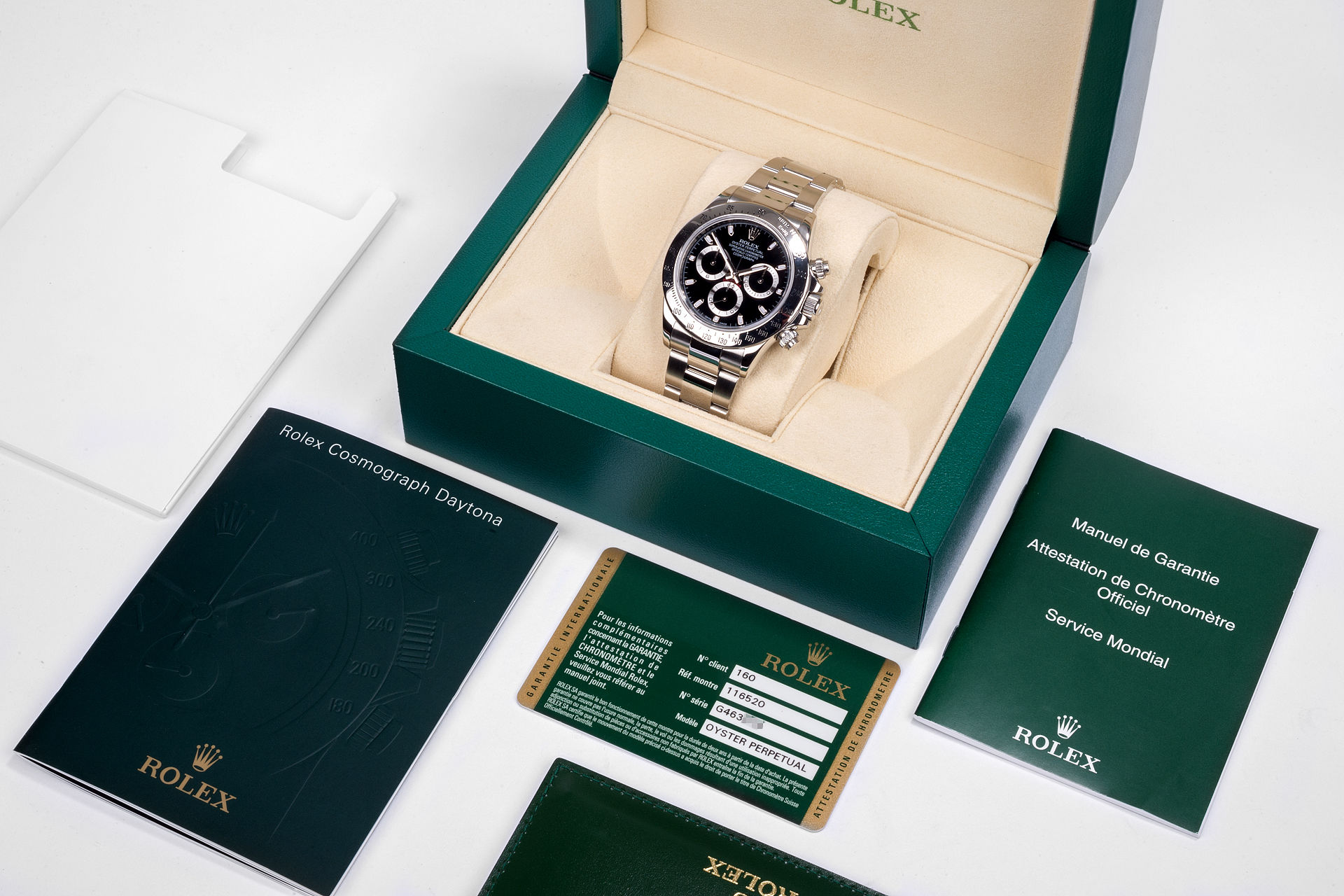 ref 116520 | Discontinued Model 'Complete Set'  | Rolex Cosmograph Daytona