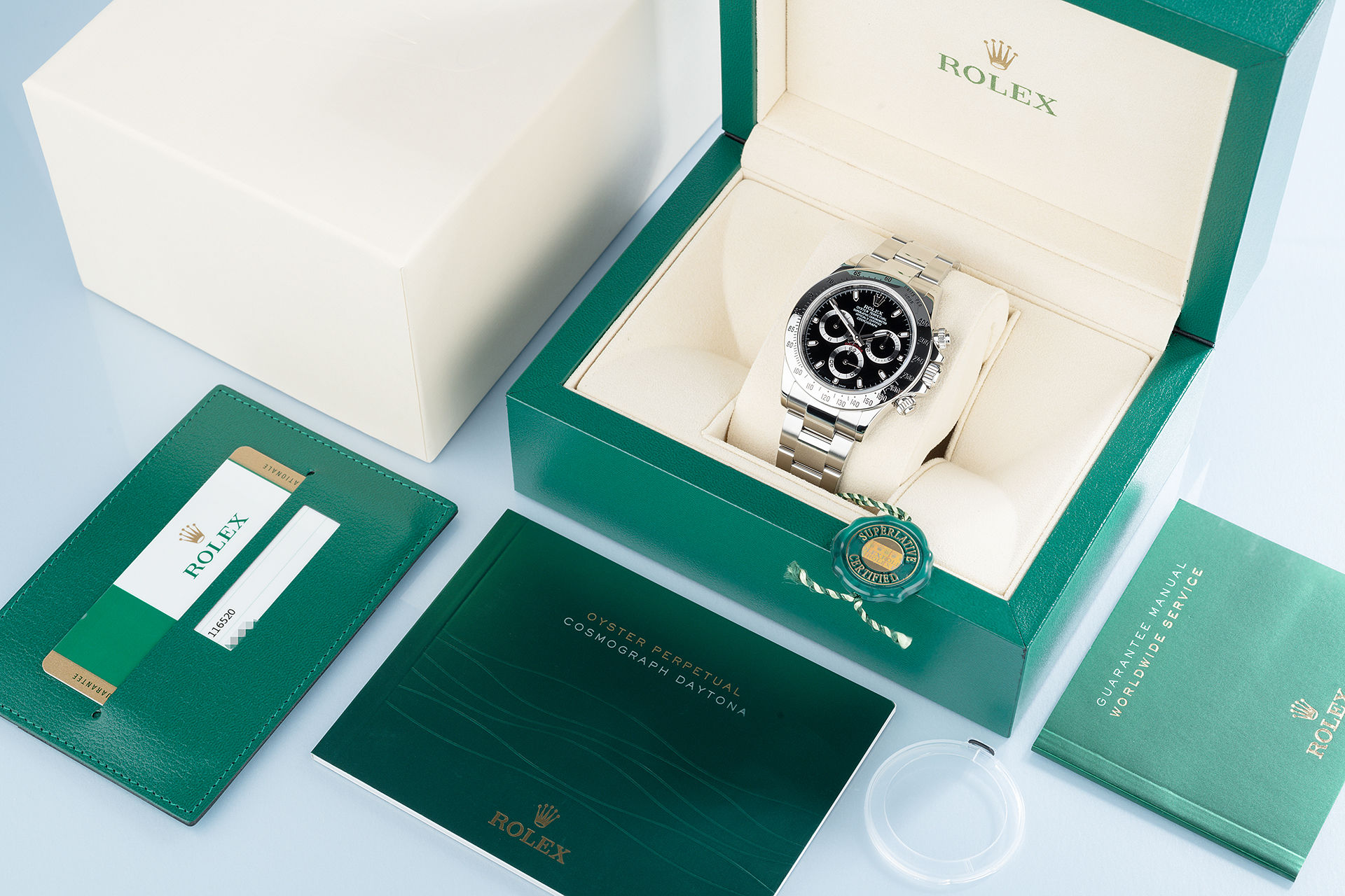 ref 116520 | Final Model 'Complete Set' | Rolex Cosmograph Daytona