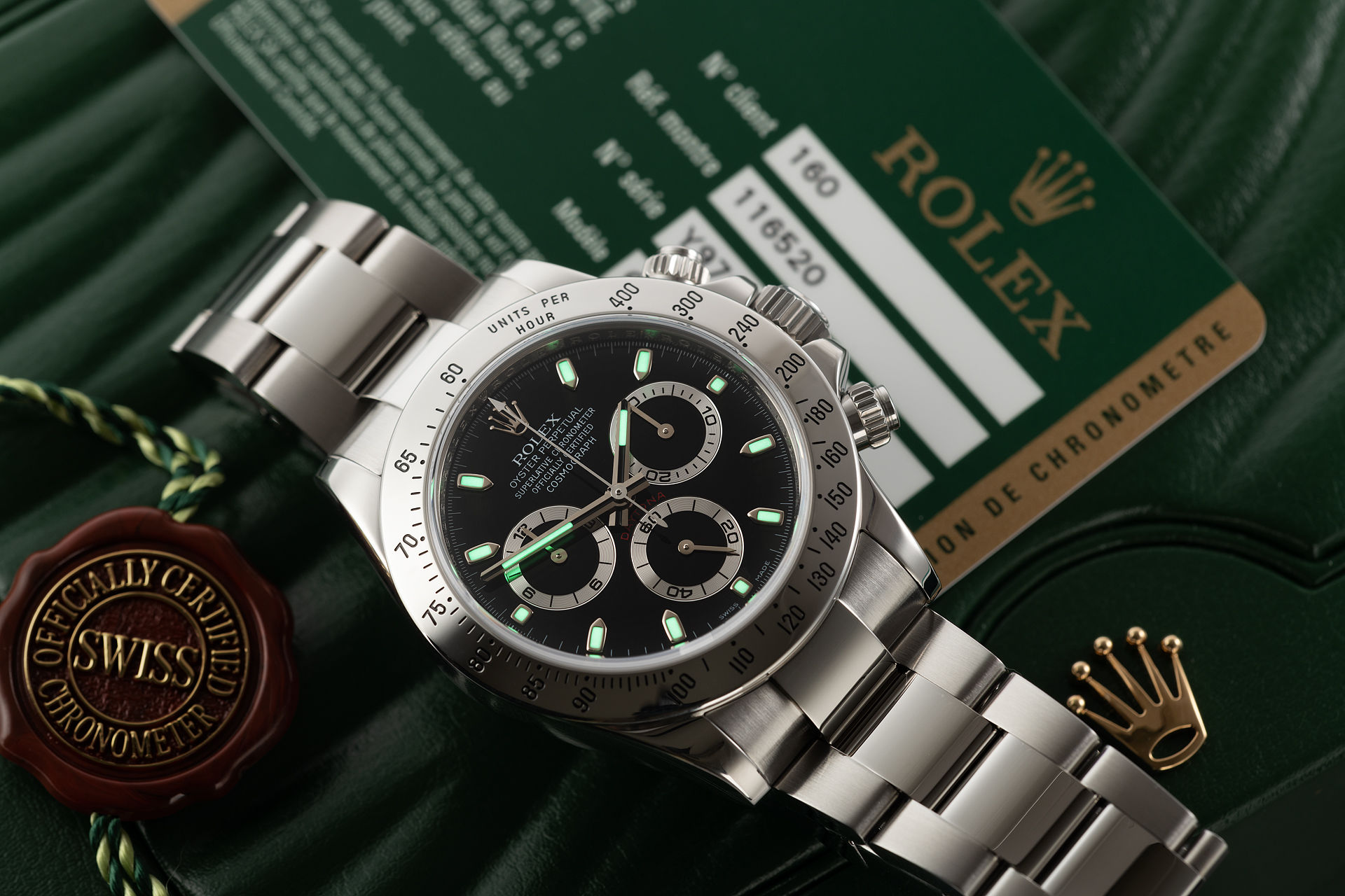 "Ful Set" Pre-Chromalight | ref 116520 | Rolex Cosmograph Daytona