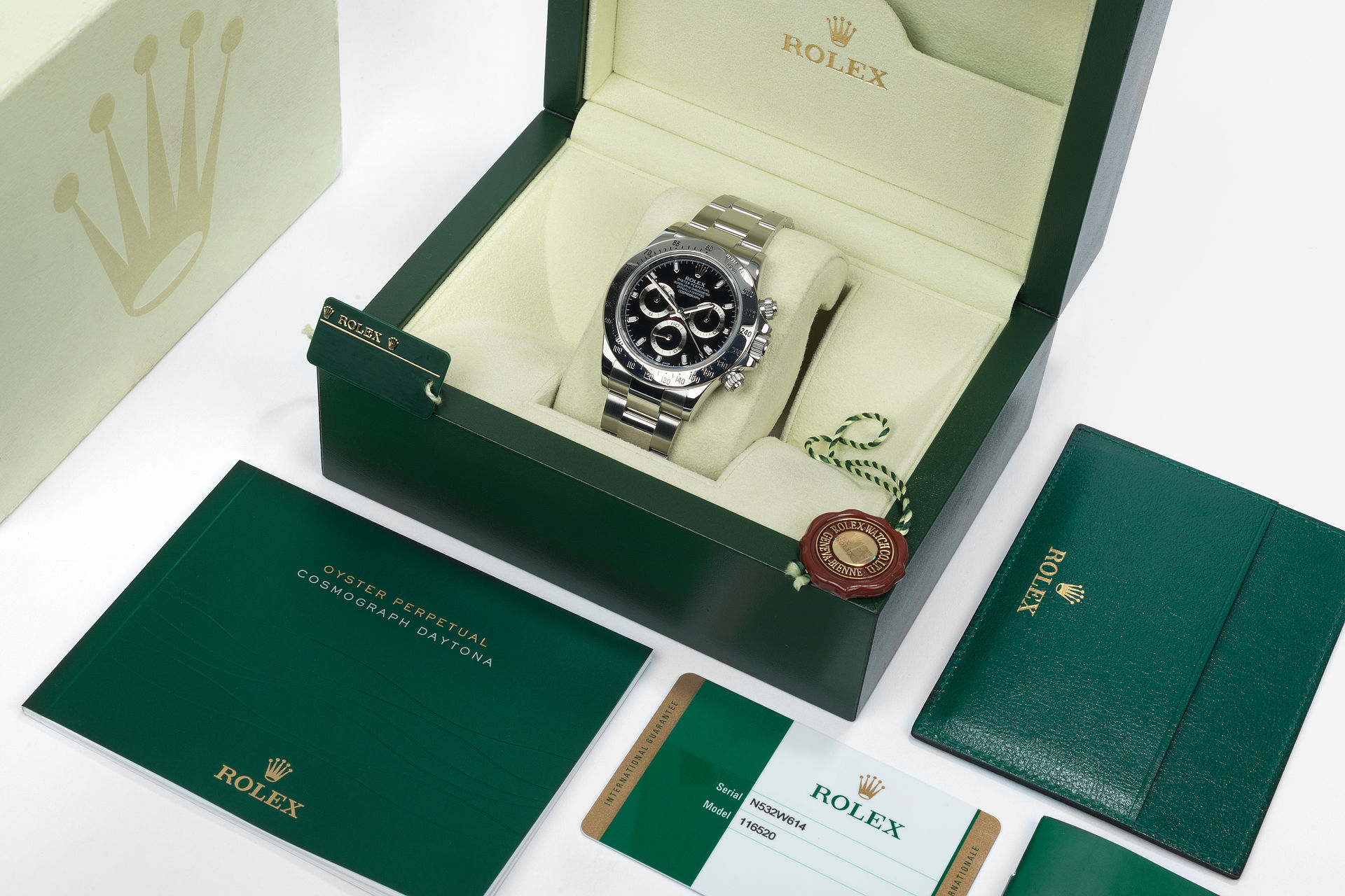 ref 116520 | Full Set 'Five Year Warranty' | Rolex Cosmograph Daytona