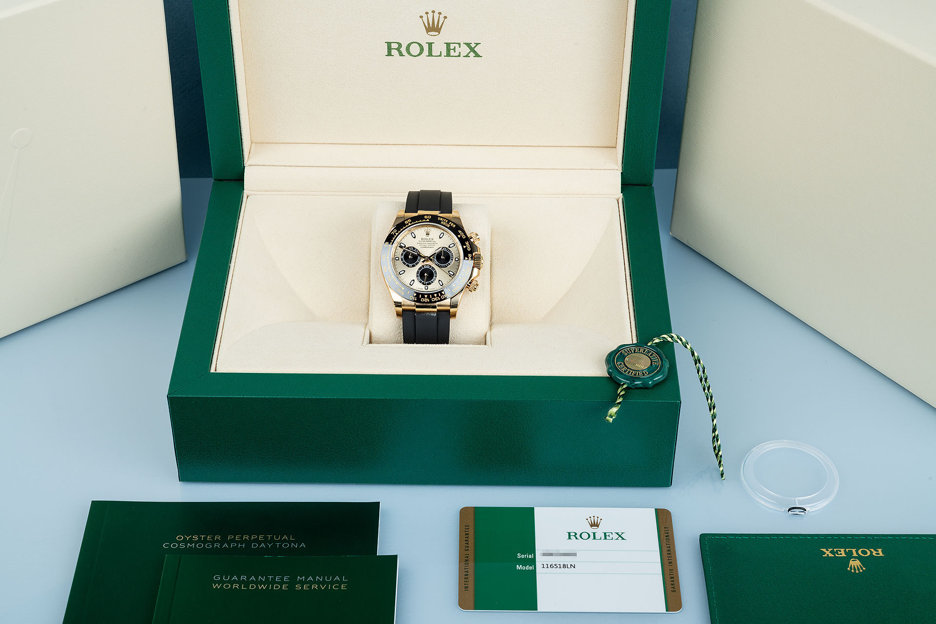 ref 116518LN | 'Fully Stickered' Limoncello | Rolex Cosmograph Daytona