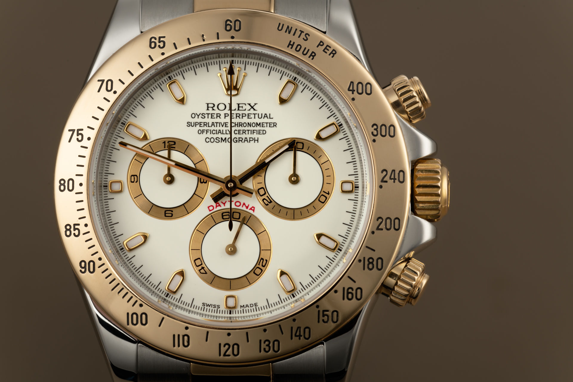 Gold & Steel "Rare Cream Dial" | ref 116523 | Rolex Cosmograph Daytona