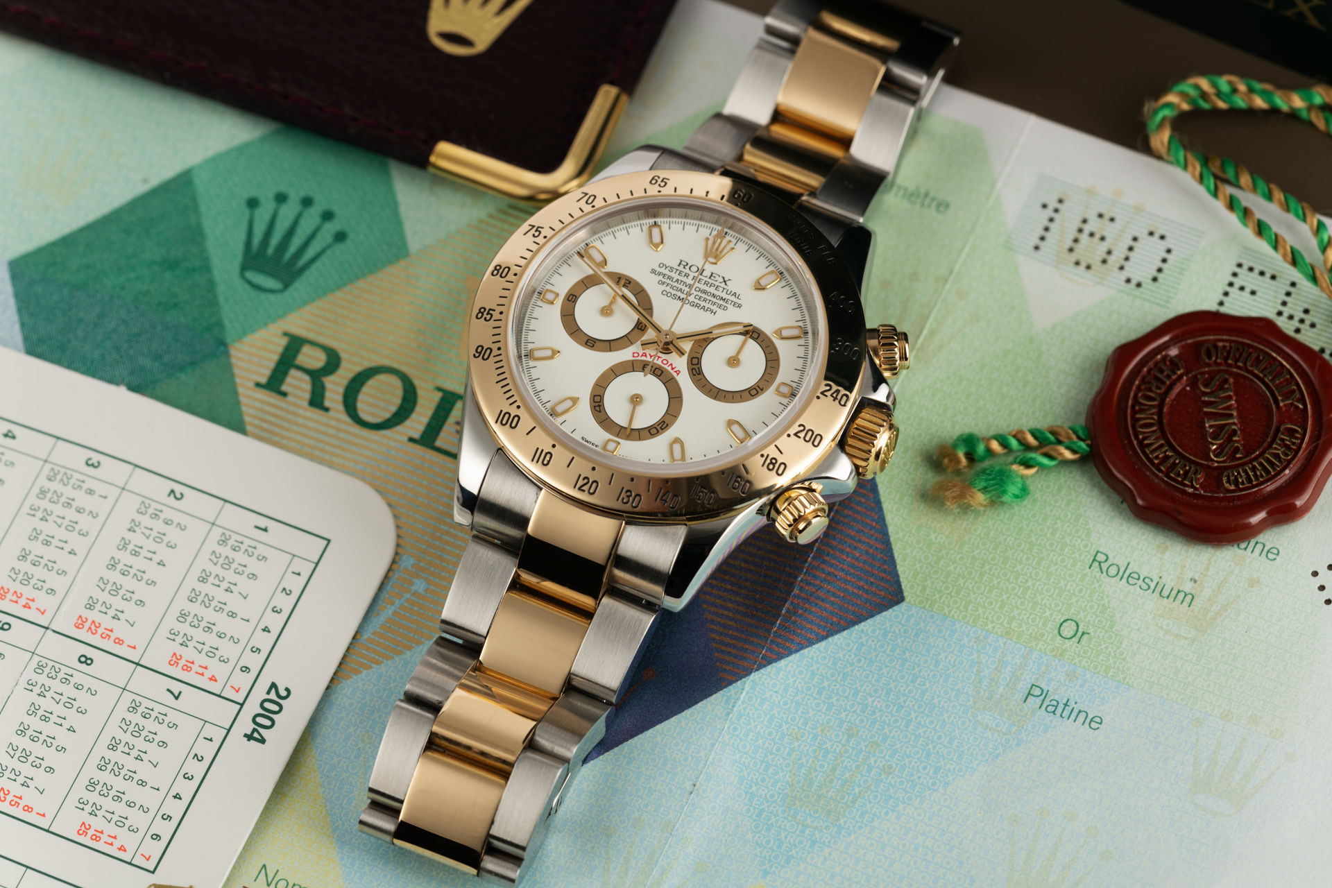 Gold & Steel "Rare Cream Dial" | ref 116523 | Rolex Cosmograph Daytona