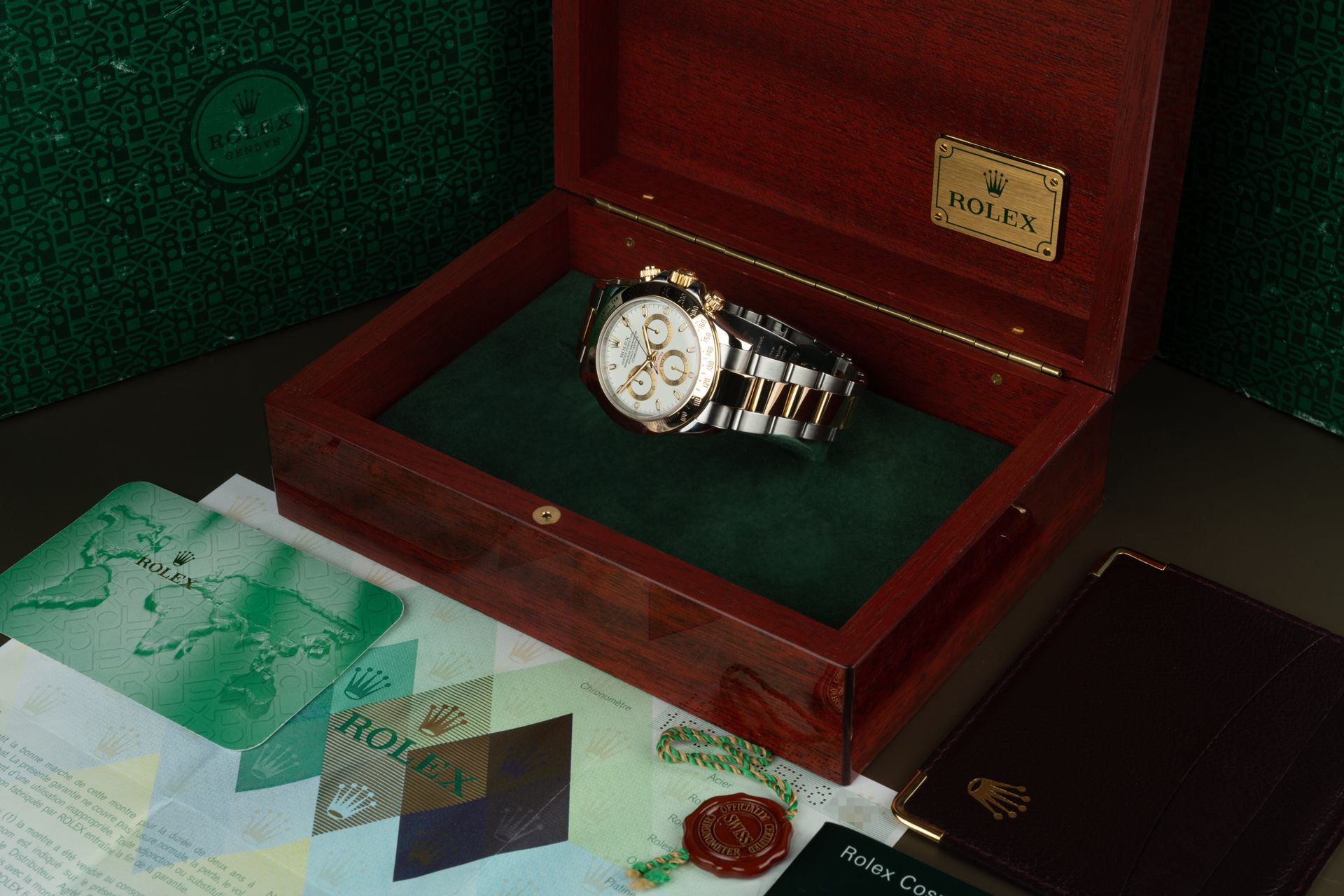 Gold & Steel "Rare Cream Dial" | ref 116523 | Rolex Cosmograph Daytona