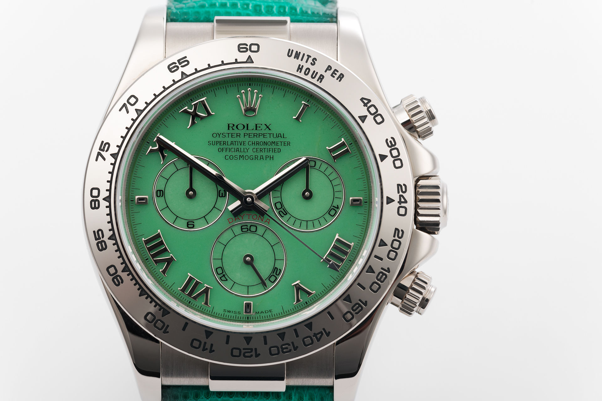 ref 116519 | Green Chrysoprase 'Rolex Warranty' | Rolex Cosmograph Daytona