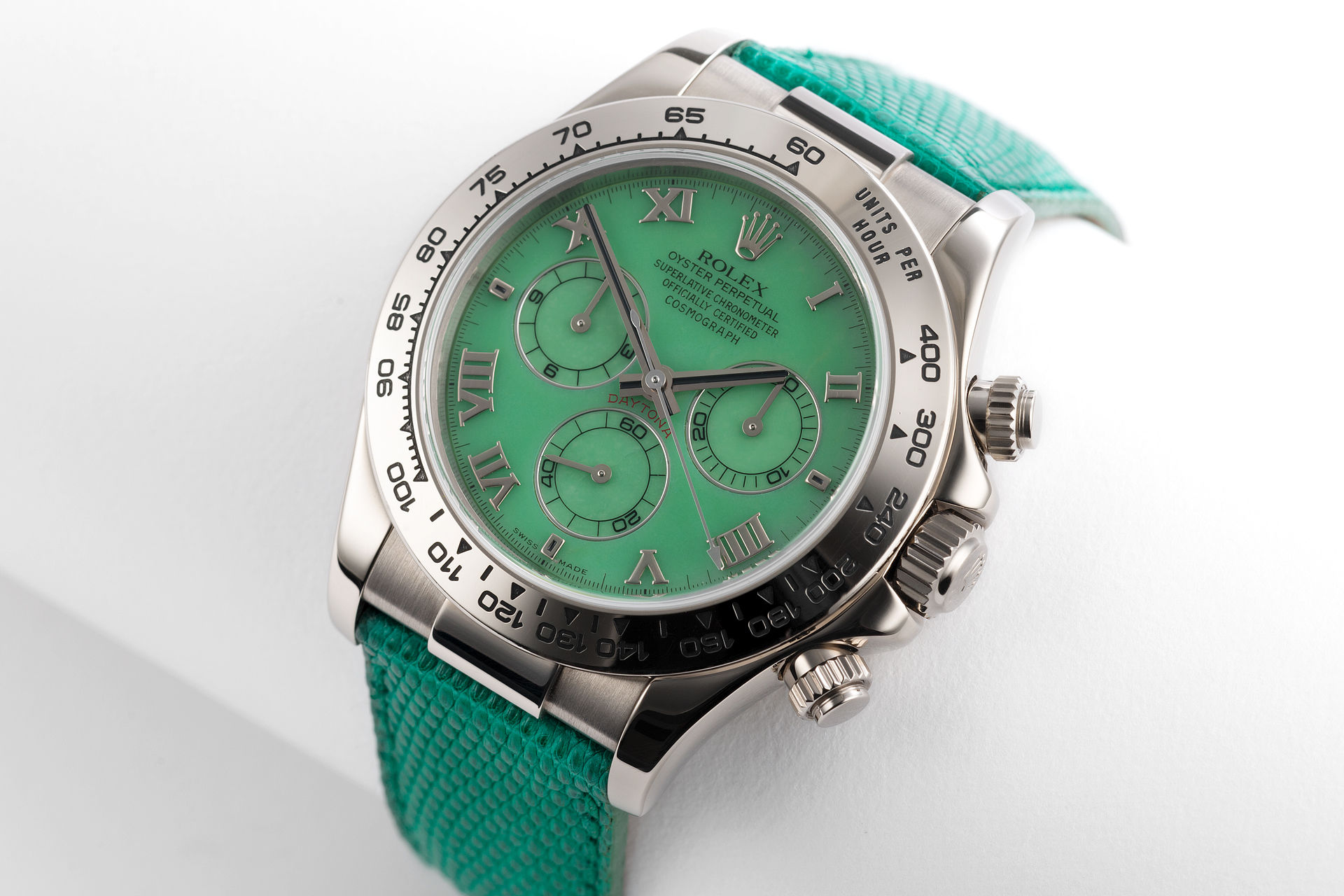 ref 116519 | Green Chrysoprase 'Rolex Warranty' | Rolex Cosmograph Daytona