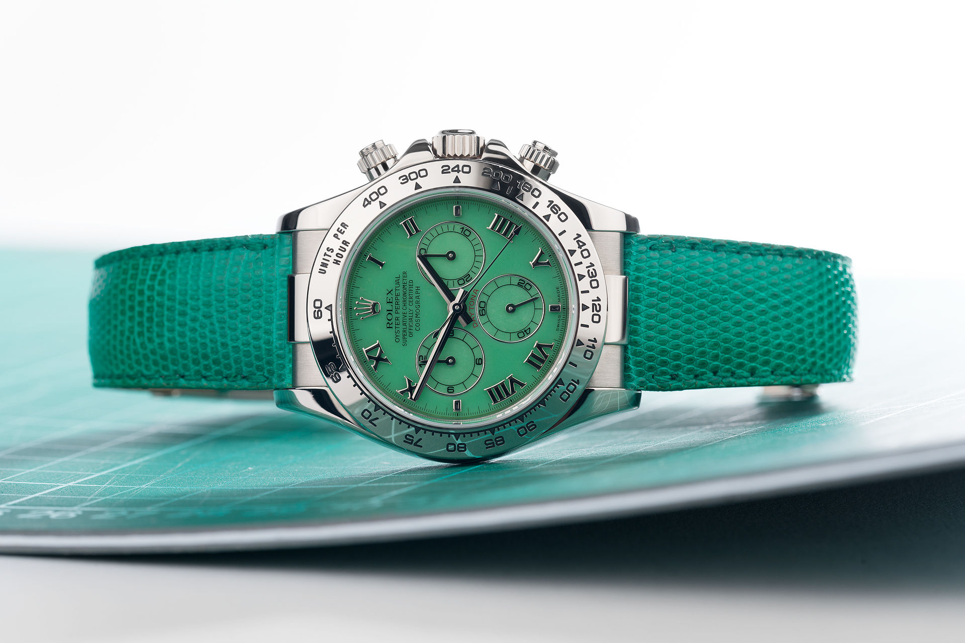 ref 116519 | Green Chrysoprase 'Rolex Warranty' | Rolex Cosmograph Daytona