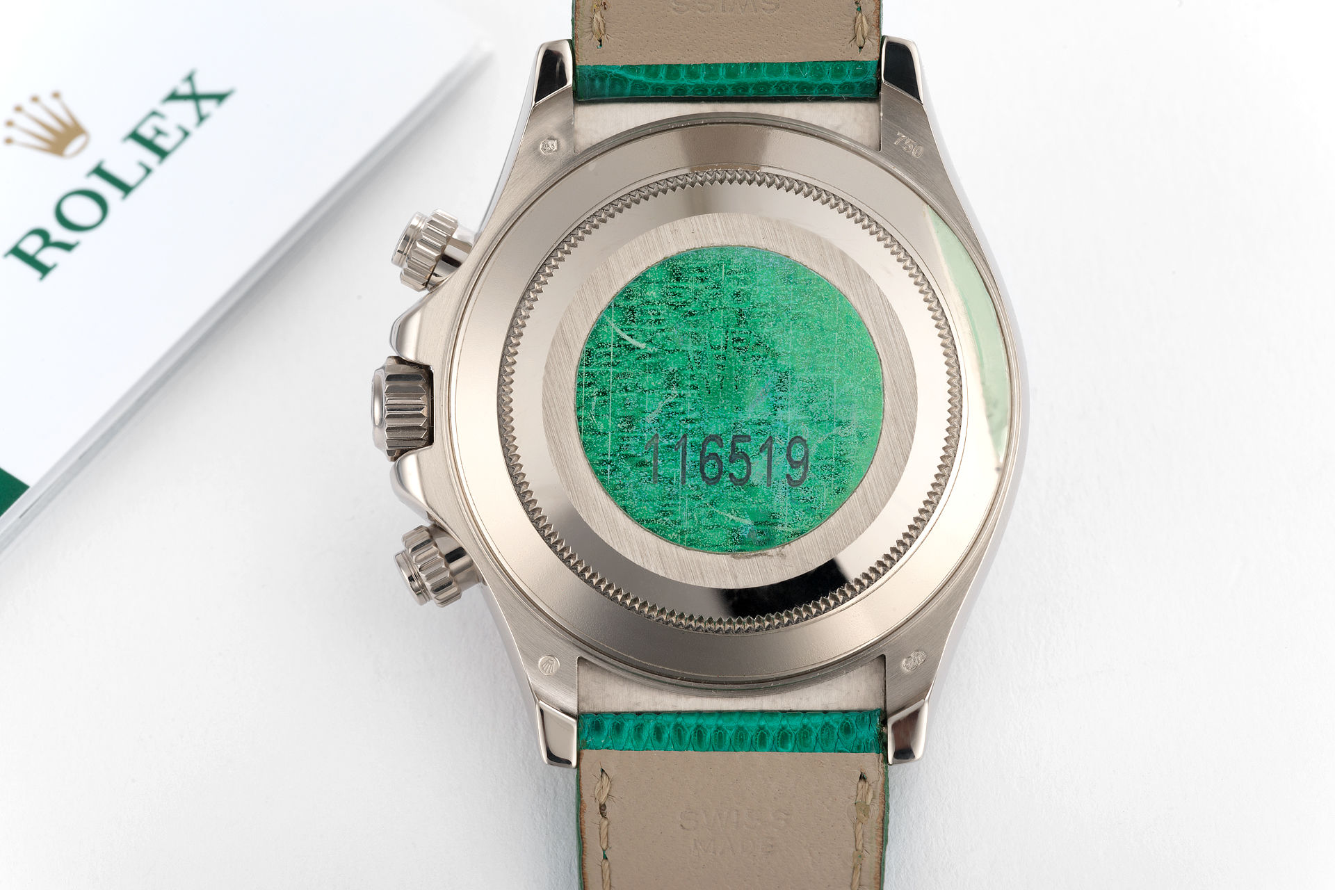 ref 116519 | Green Chrysoprase 'Rolex Warranty' | Rolex Cosmograph Daytona