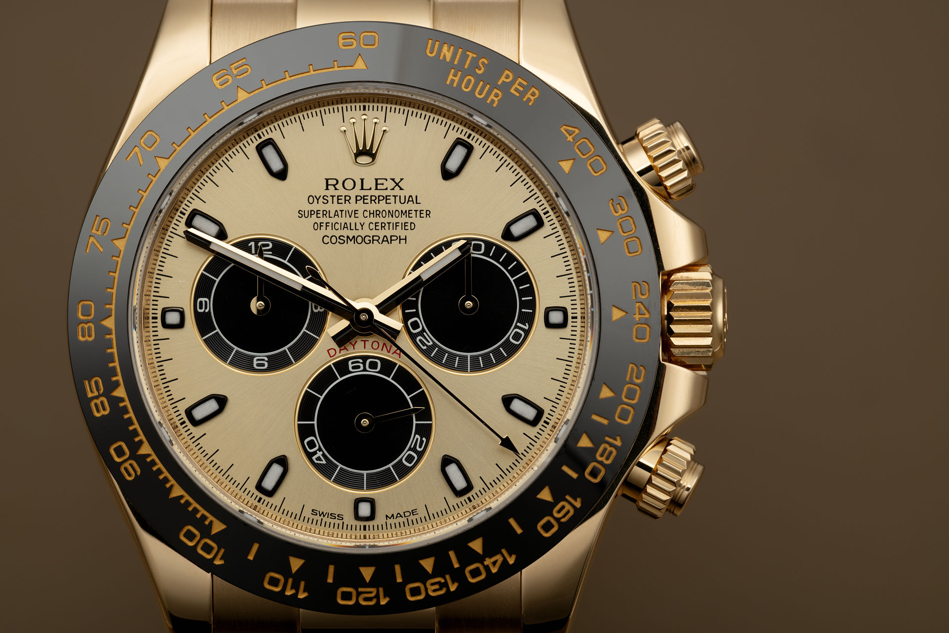 ref 116518LN | 'Yellow Gold' Cerachrom Bezel | Rolex Cosmograph Daytona