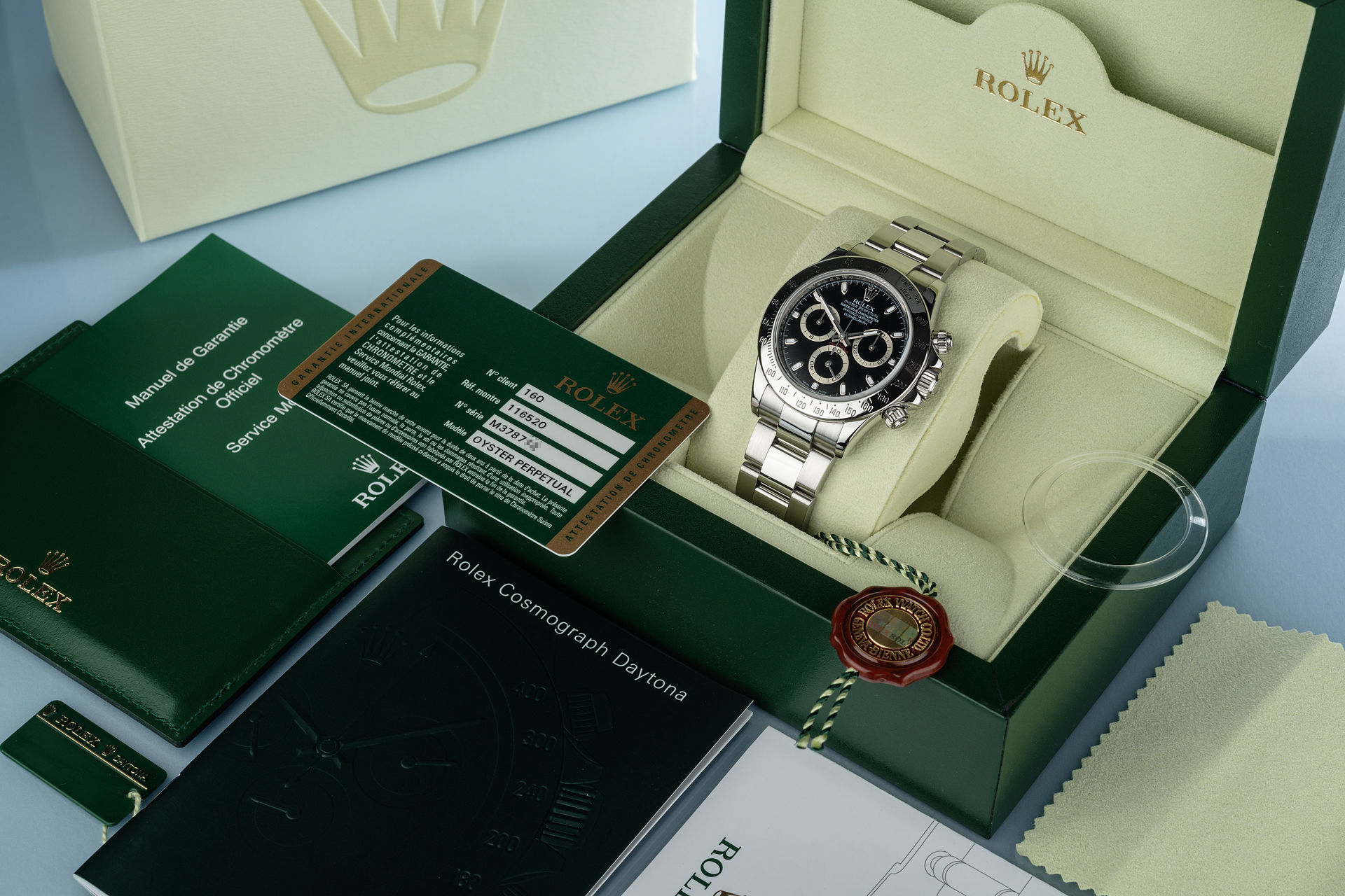 "Pre-Chromalight" Full Set | ref 116520 | Rolex Cosmograph Daytona