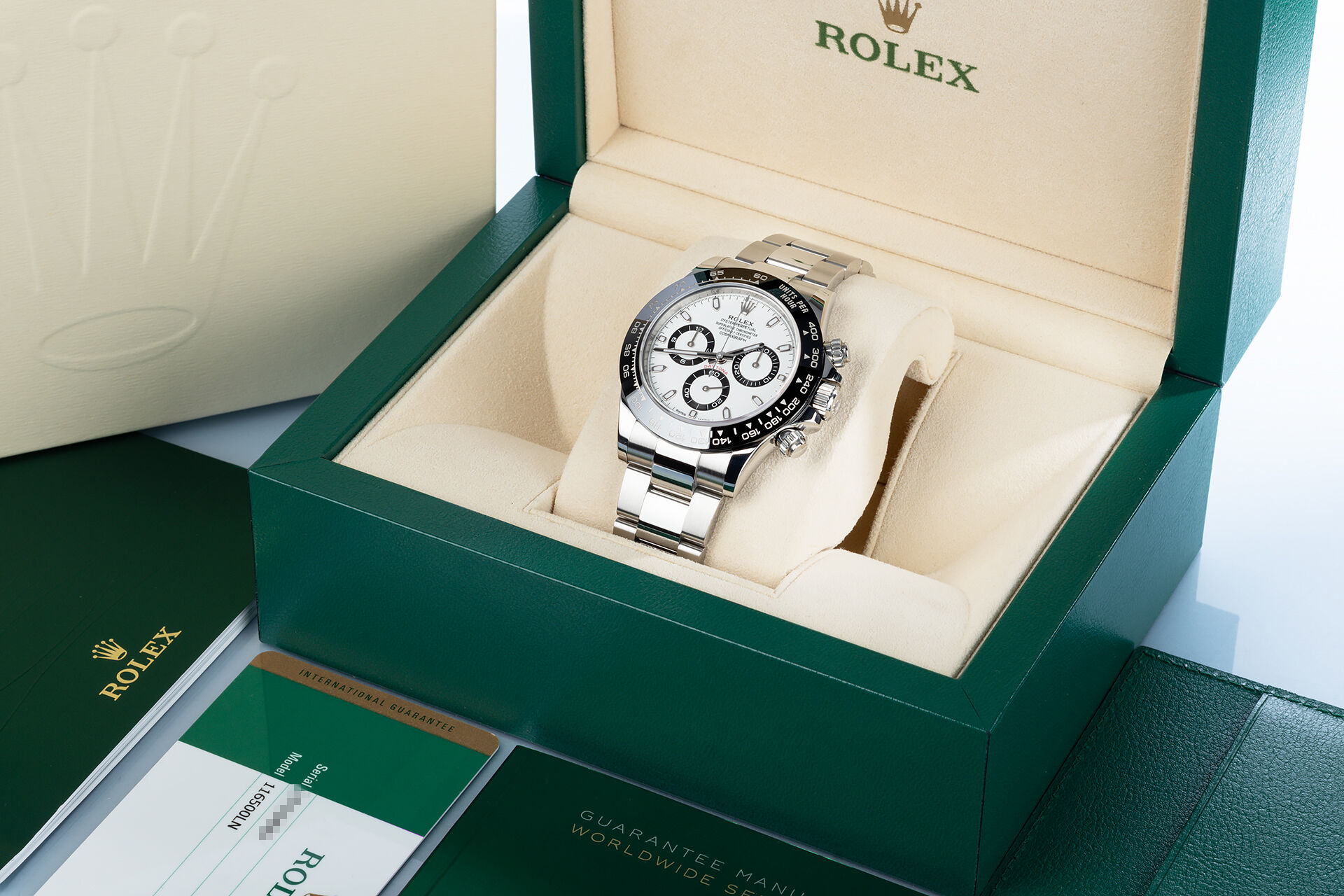ref 116500LN | Rolex Warranty to 2023 | Rolex Cosmograph Daytona