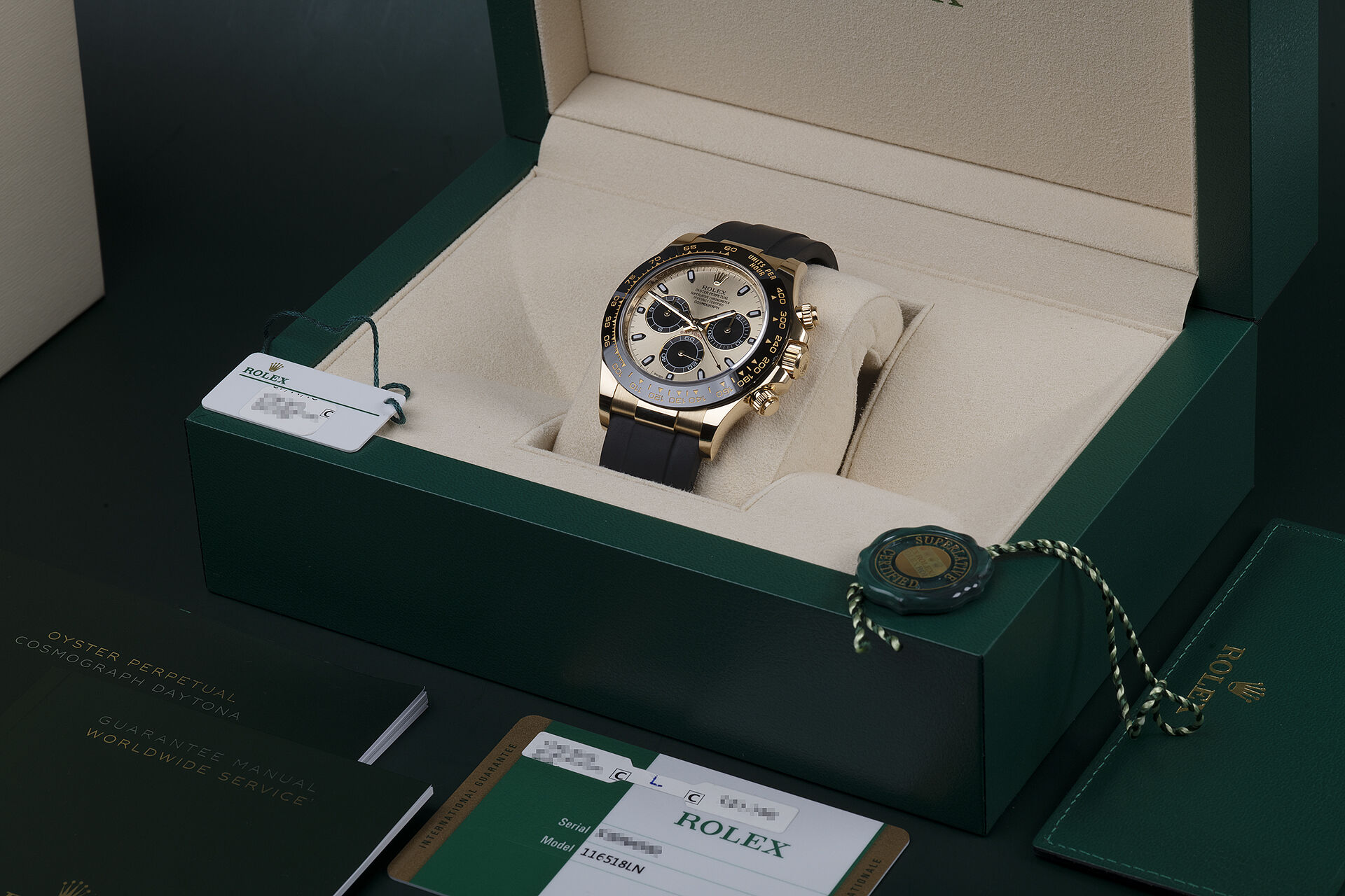 ref 116518LN | Rolex Warranty to 2023 | Rolex Cosmograph Daytona