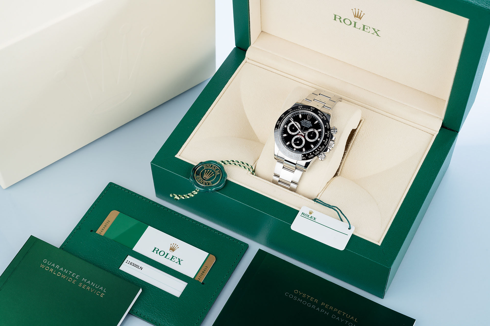 ref 116500LN | Rolex Warranty to 2024 | Rolex Cosmograph Daytona