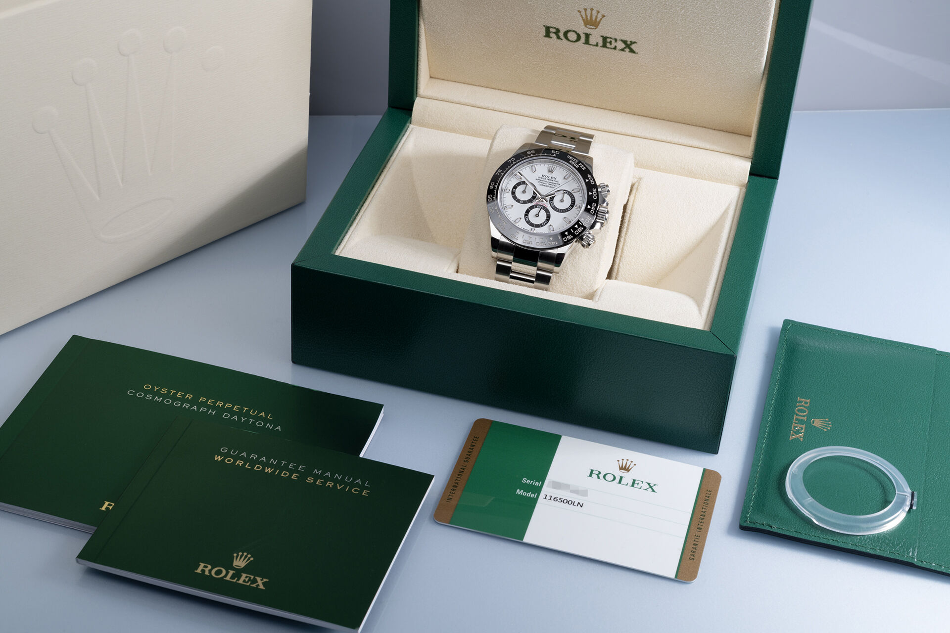 ref 116500LN | Rolex Warranty to May 2022 | Rolex Cosmograph Daytona