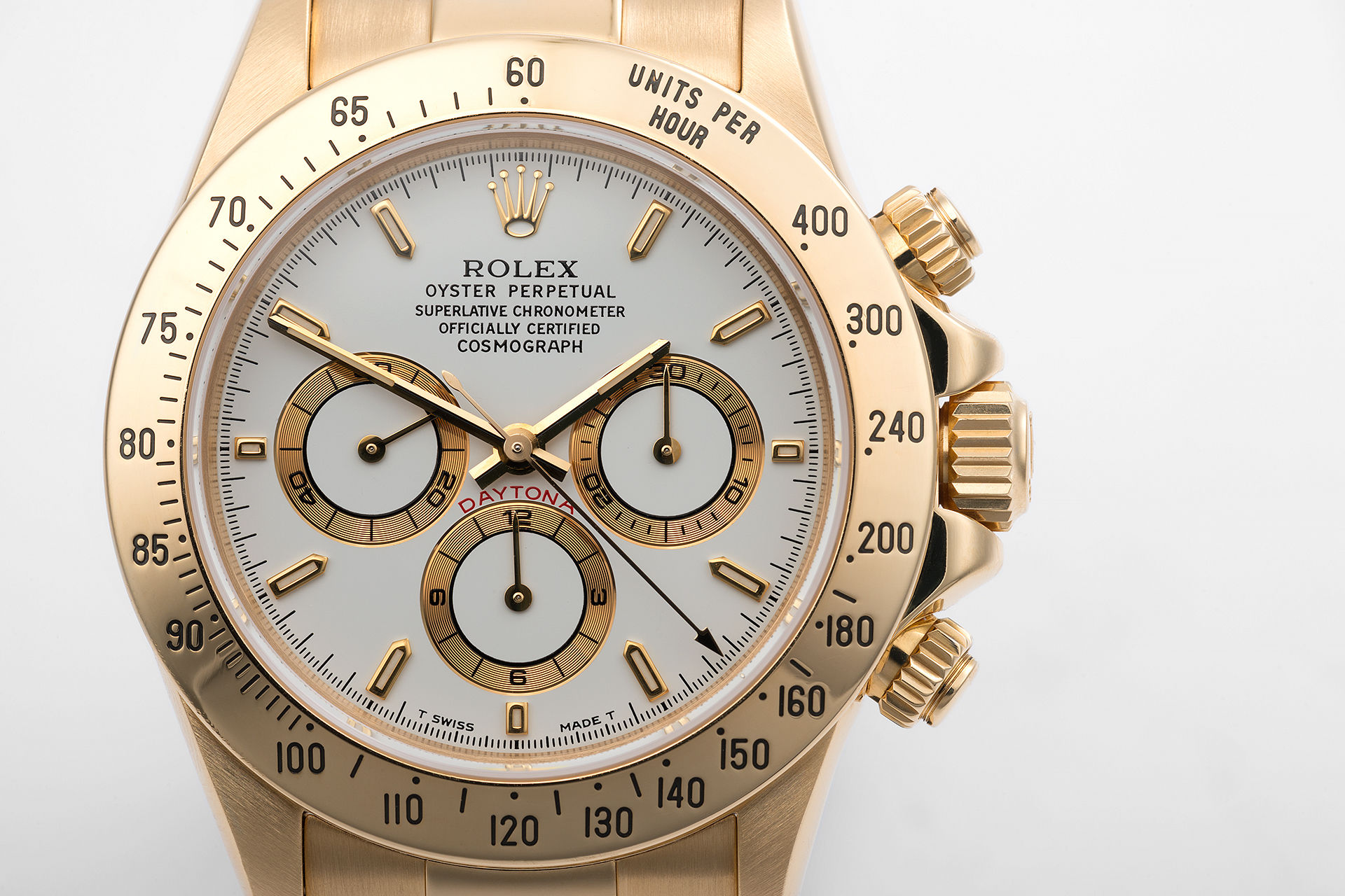 ref 16528 | Solid Gold 'Zenith' Rolex Warranty | Rolex Cosmograph Daytona