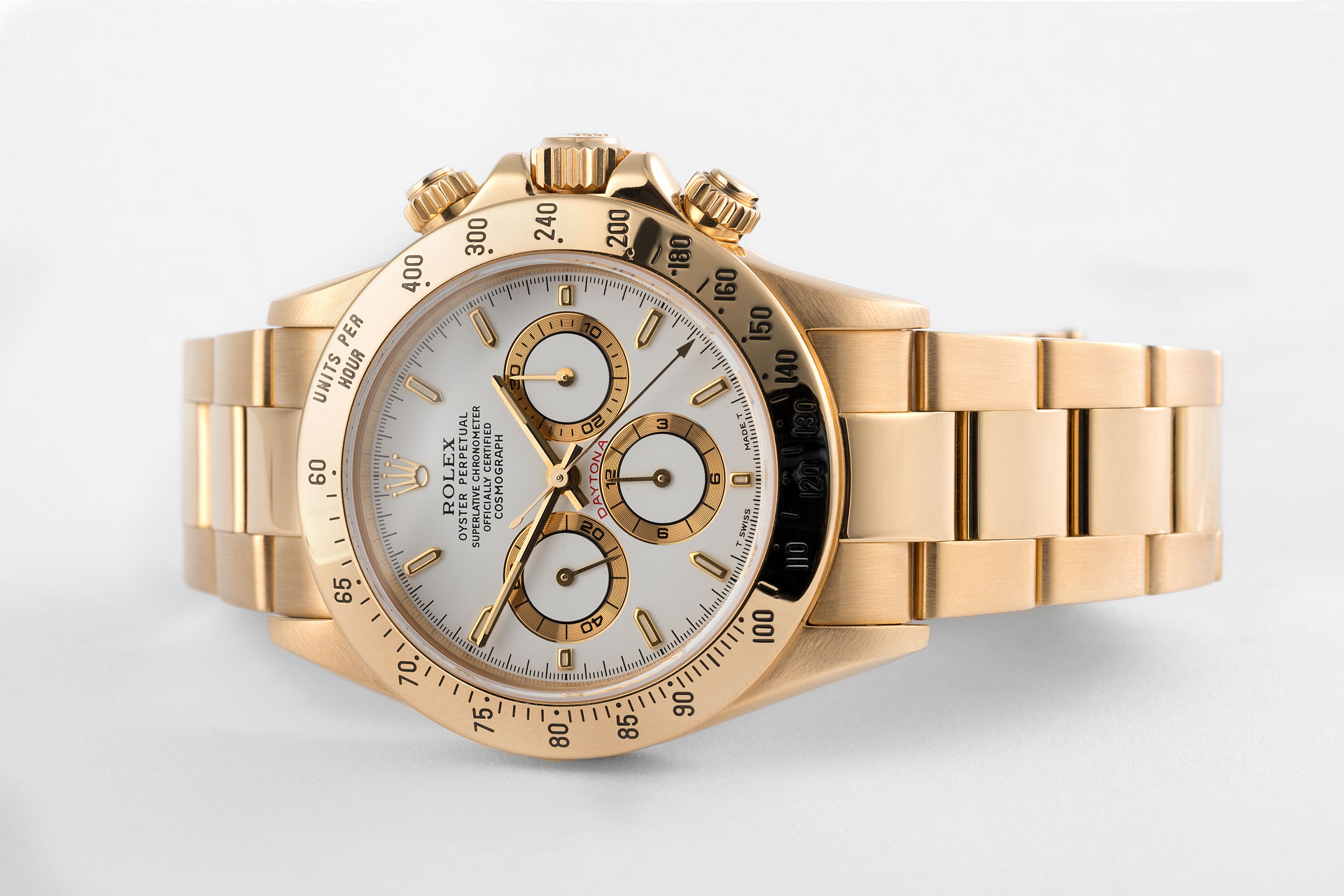 ref 16528 | Solid Gold 'Zenith' Rolex Warranty | Rolex Cosmograph Daytona