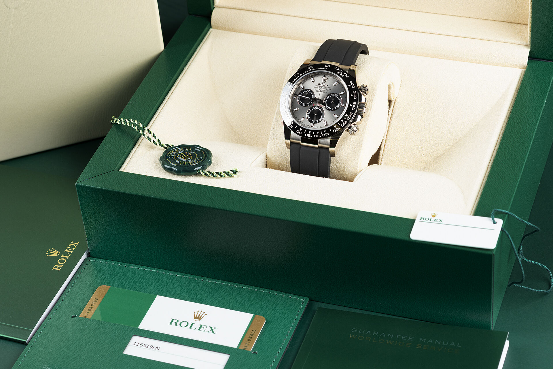 ref 116519LN | Rolex Warranty to 2025 | Rolex Cosmograph Daytona