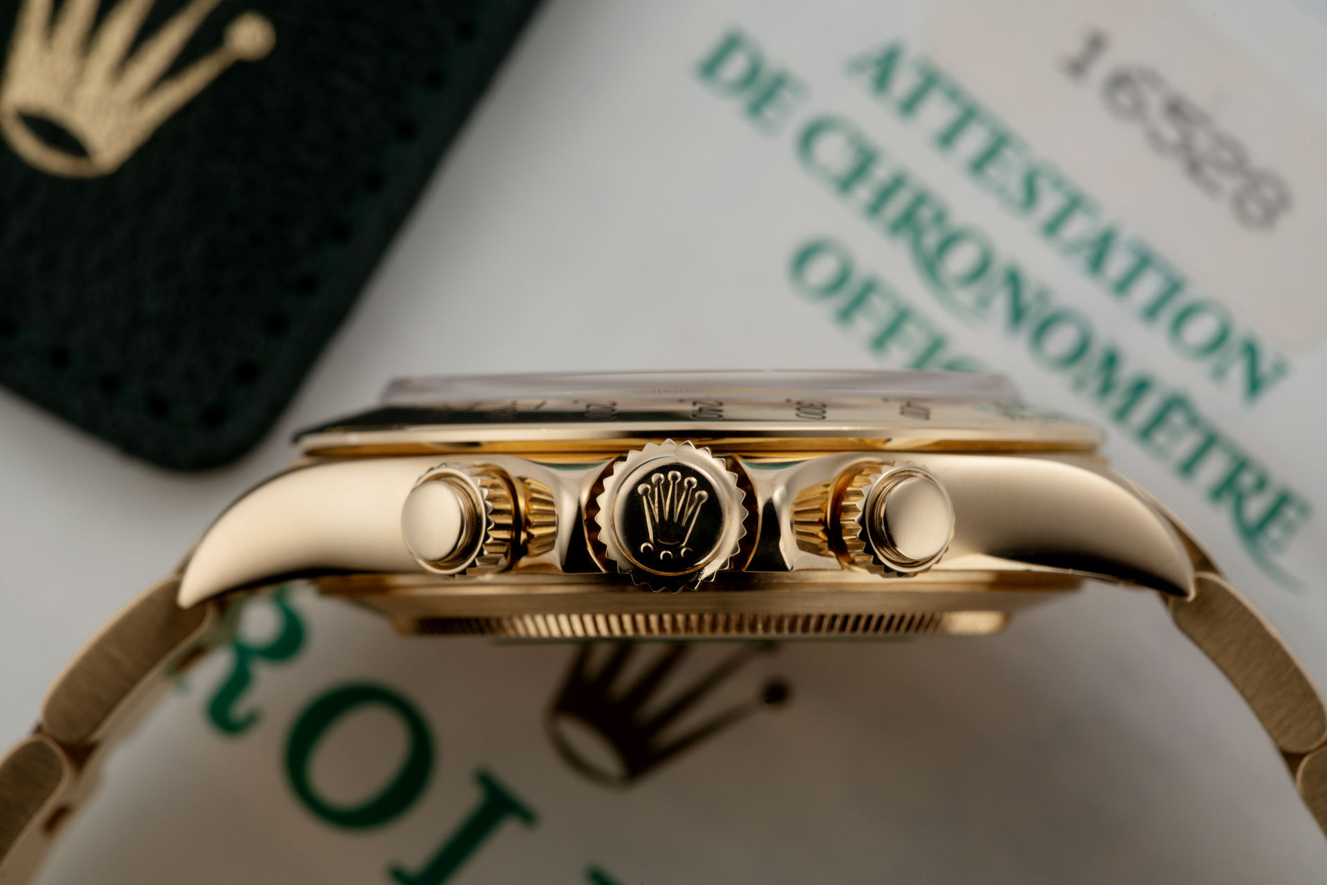 ref 16528 | Yellow Gold 'Rare Diamond Dial' | Rolex Cosmograph Daytona