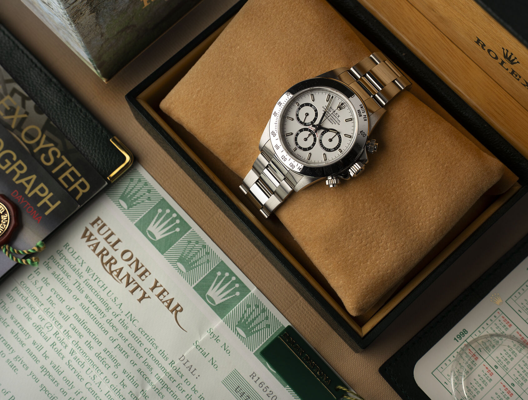 ref 16520 | Zenith - Full Set 'NOS' | Rolex Cosmograph Daytona
