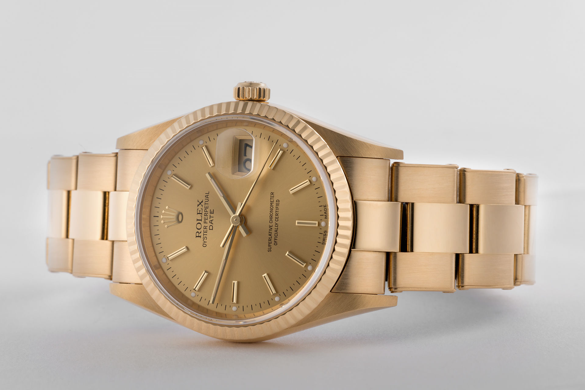 ref 15238 | 18ct Yellow Gold 'Remarkable Condition' | Rolex Date