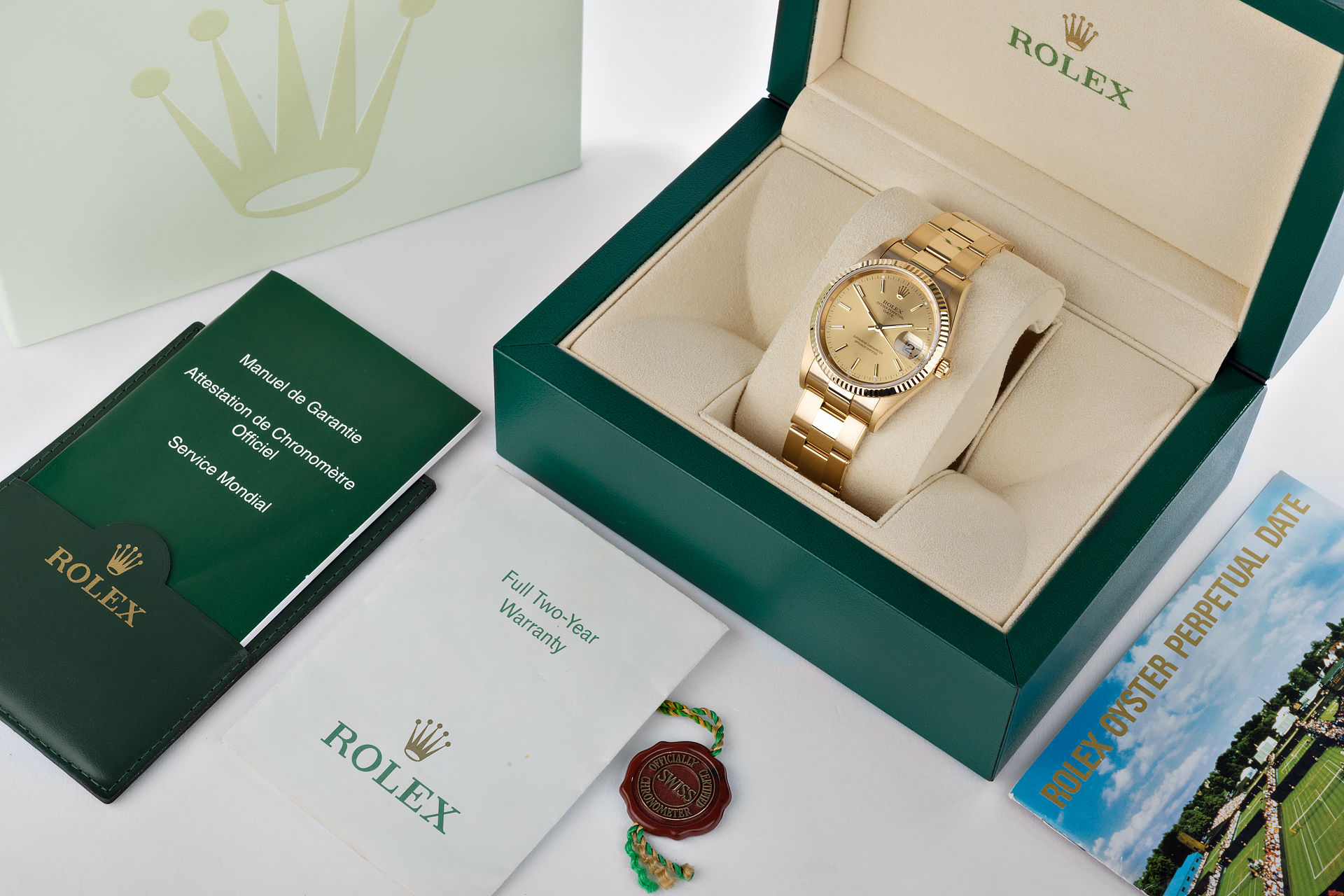 ref 15238 | 18ct Yellow Gold 'Remarkable Condition' | Rolex Date