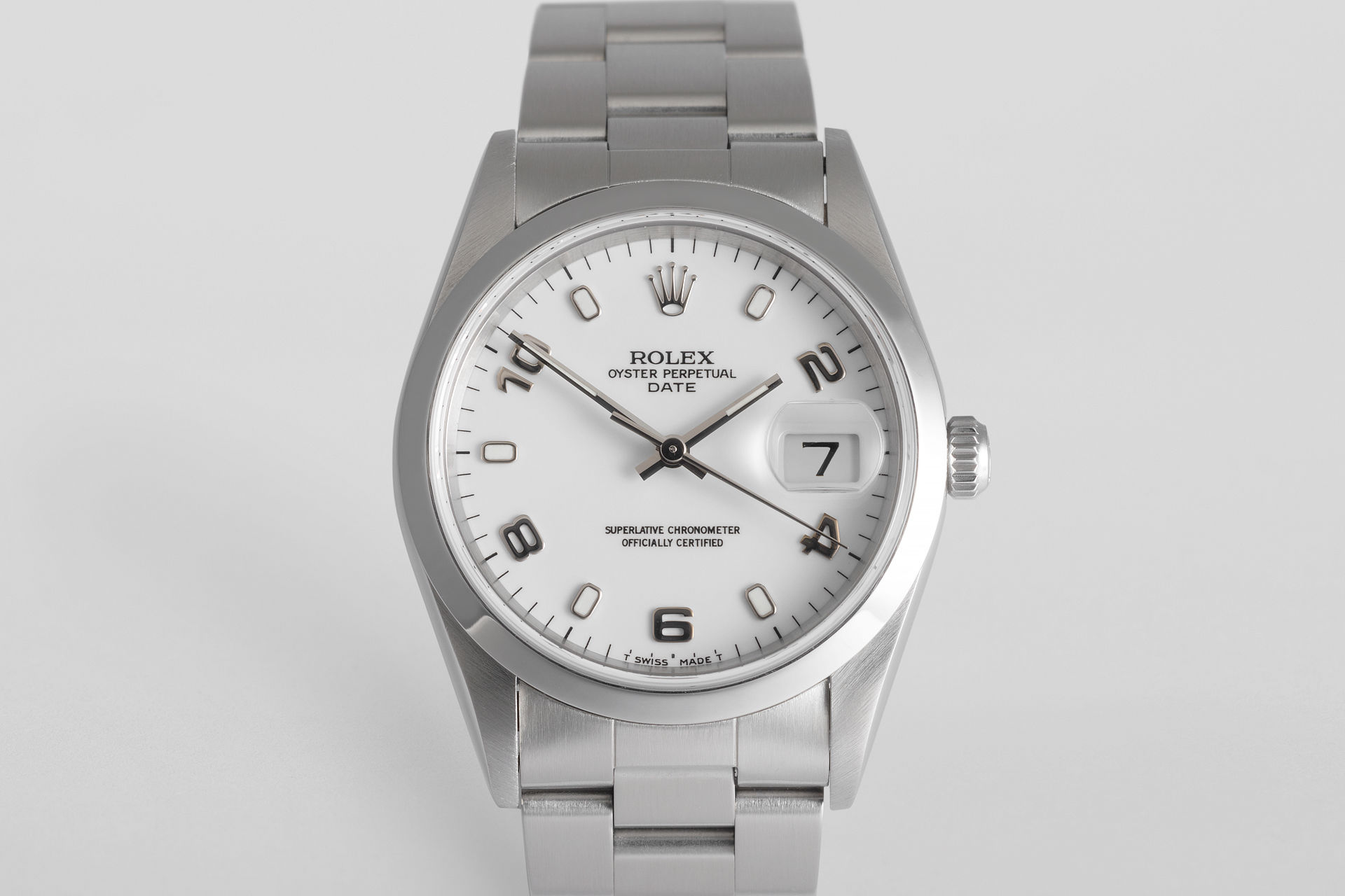 ref 15200 | 34mm 'Box and Papers' | Rolex Date