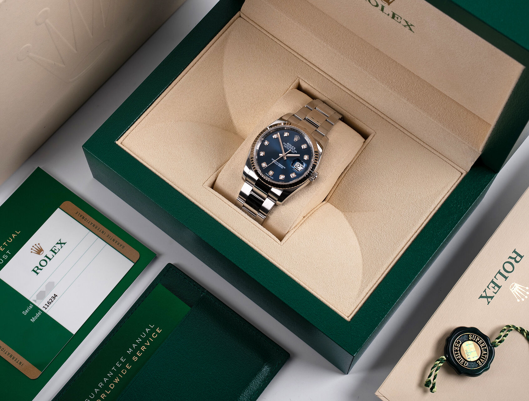 ref 116234 | 116234 - Diamond Dial | Rolex Datejust