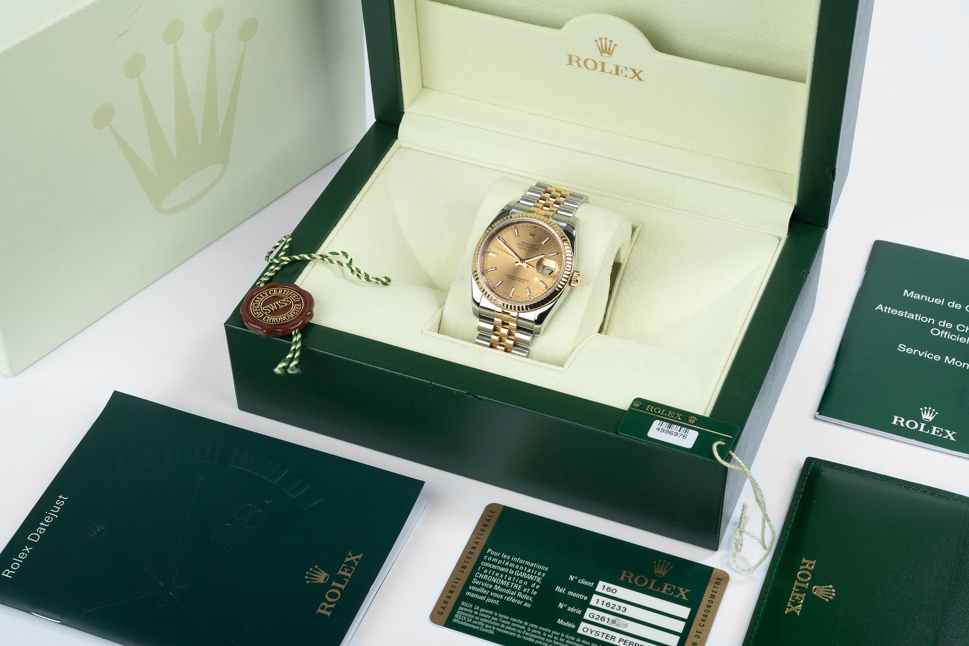 ref 116233 | 18ct Gold & Steel 'Full Set' | Rolex Datejust