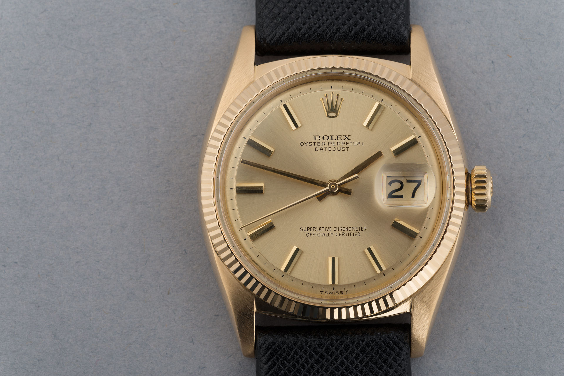 ref 6605 | 18ct Yellow Gold 'Butterfly Rotor' | Rolex Datejust