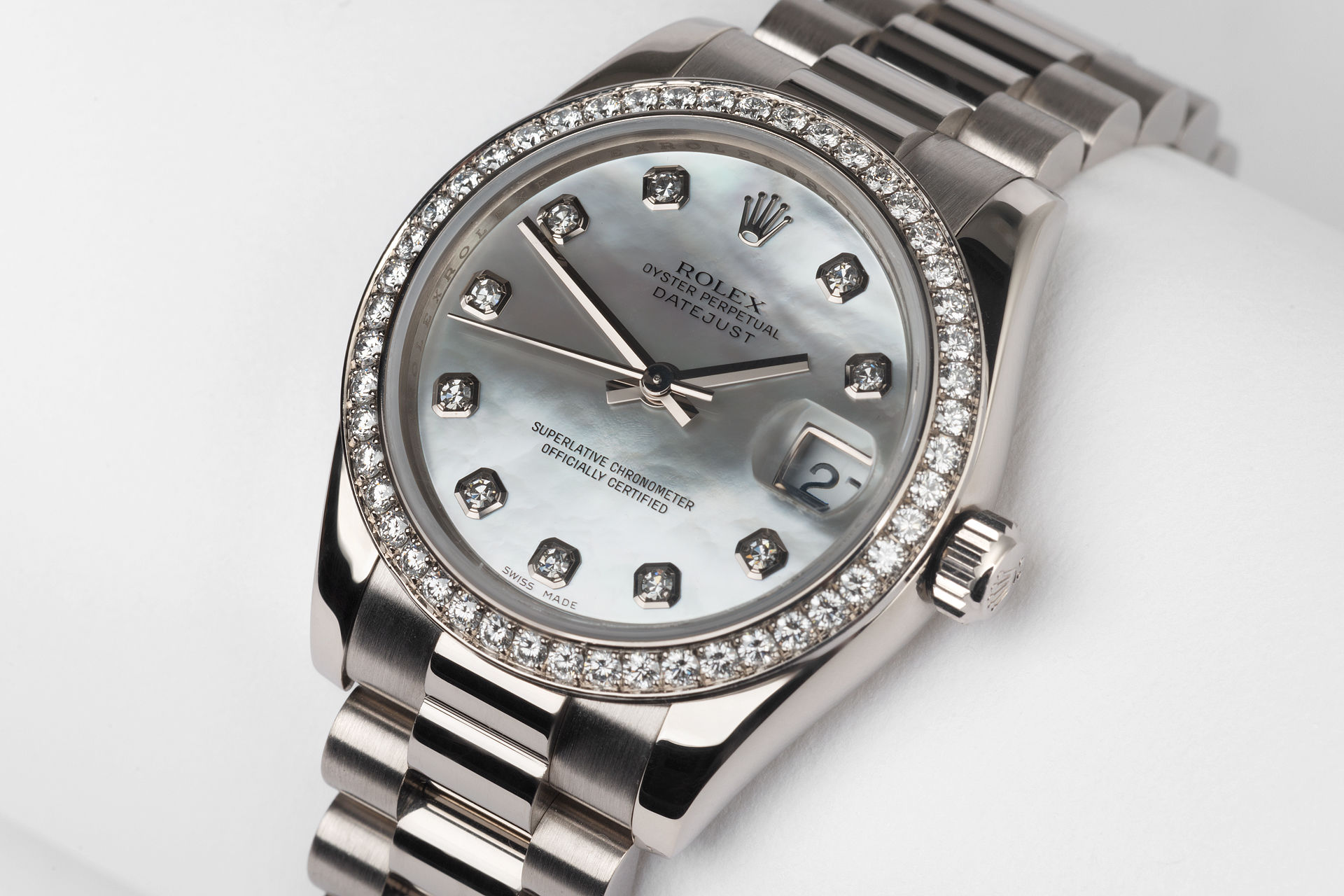 ref 178279 | 18ct White Gold Diamond Set | Rolex Datejust 31