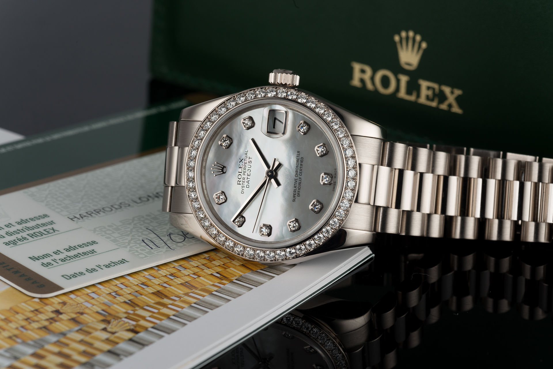 ref 178279 | 18ct White Gold Diamond Set | Rolex Datejust 31