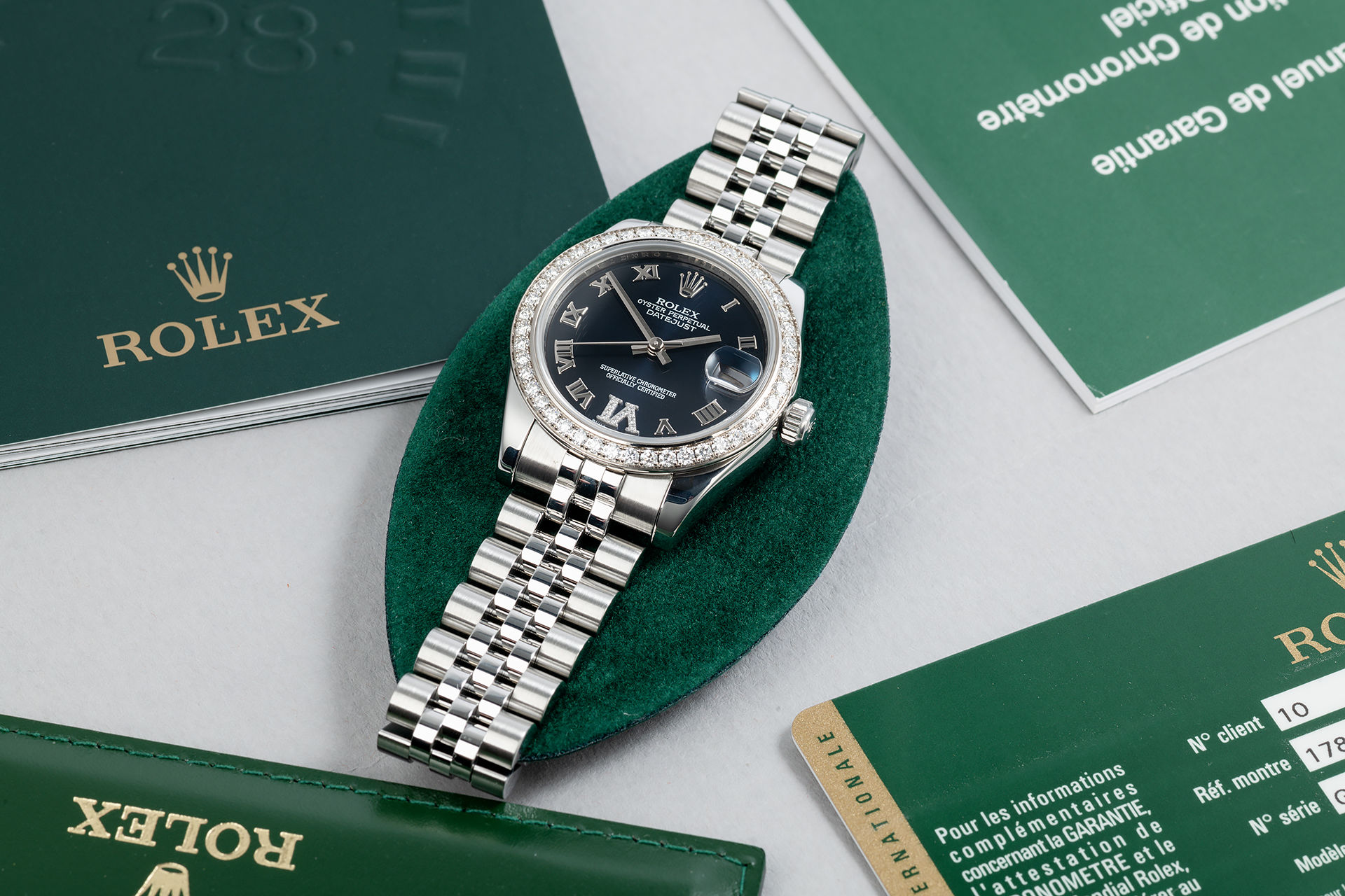 ref 178384 | Diamond Bezel 'Full Set' | Rolex Datejust 31