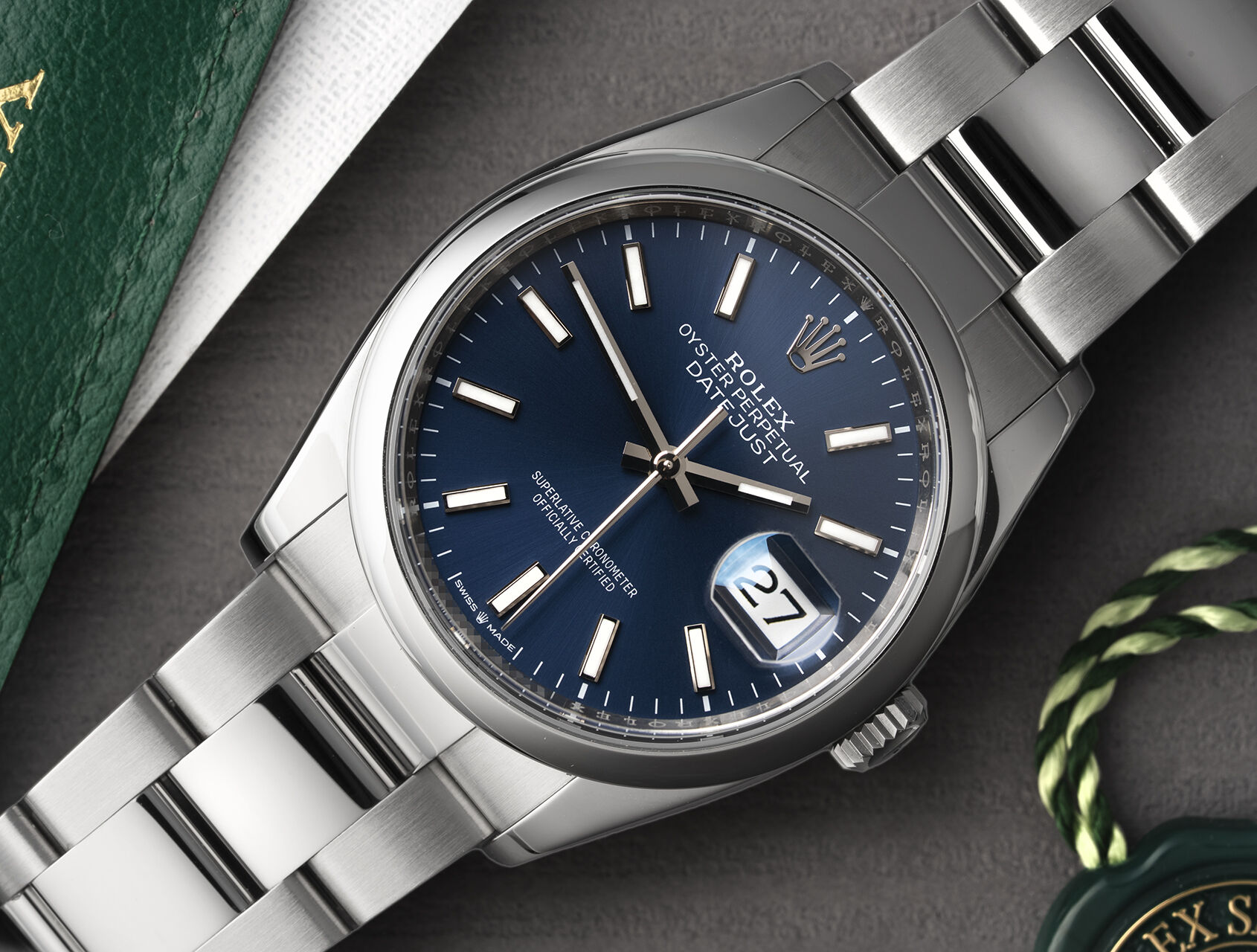 ref 126200 | 126200 - Bright Blue | Rolex Datejust 36