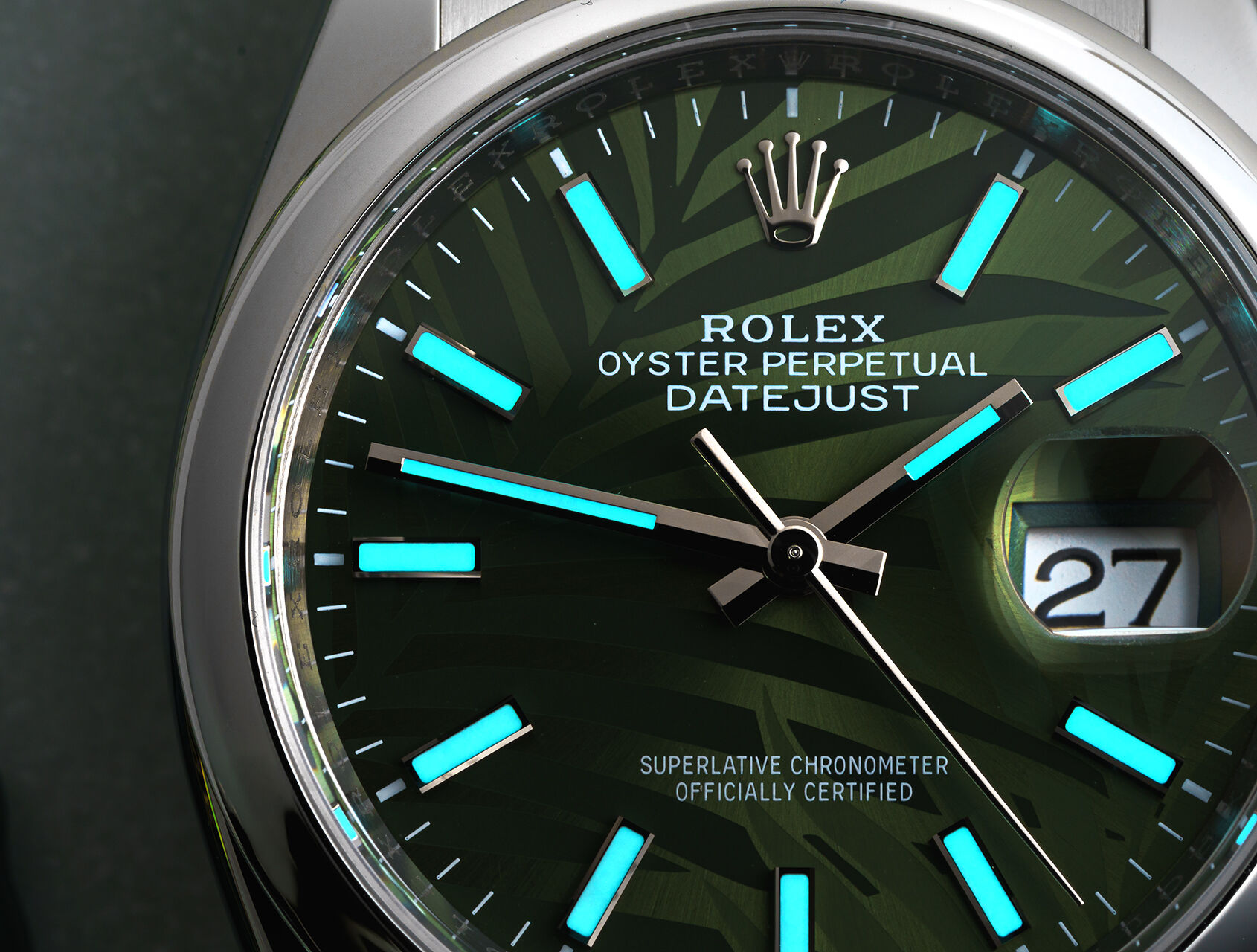 ref 126200 | 126200 - Palm Motif | Rolex Datejust 36