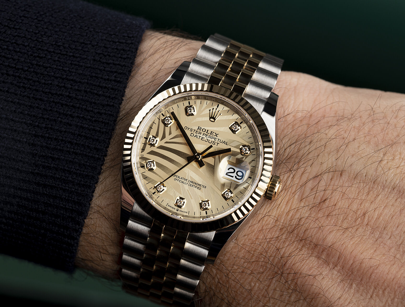 Owner Review: Rolex Datejust 36 Palm Dial - FIFTH WRIST