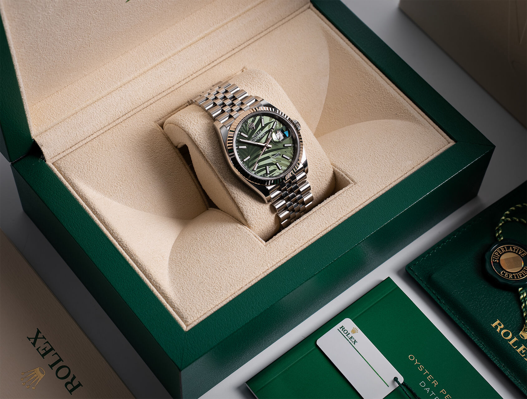 ref 126234 | 126234 - Palm Motif | Rolex Datejust 36