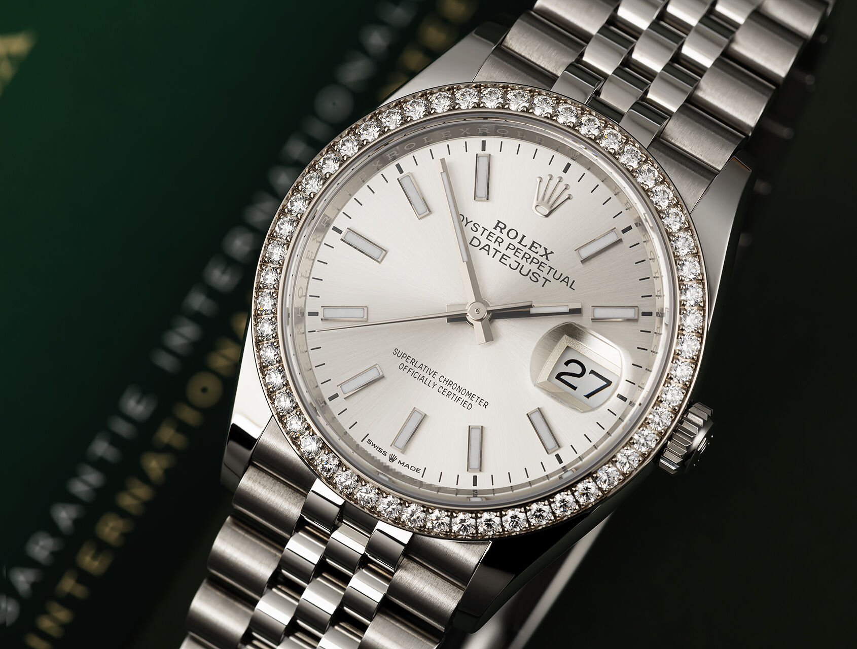 ref 126284RBR | 126284 - Diamond Bezel | Rolex Datejust 36