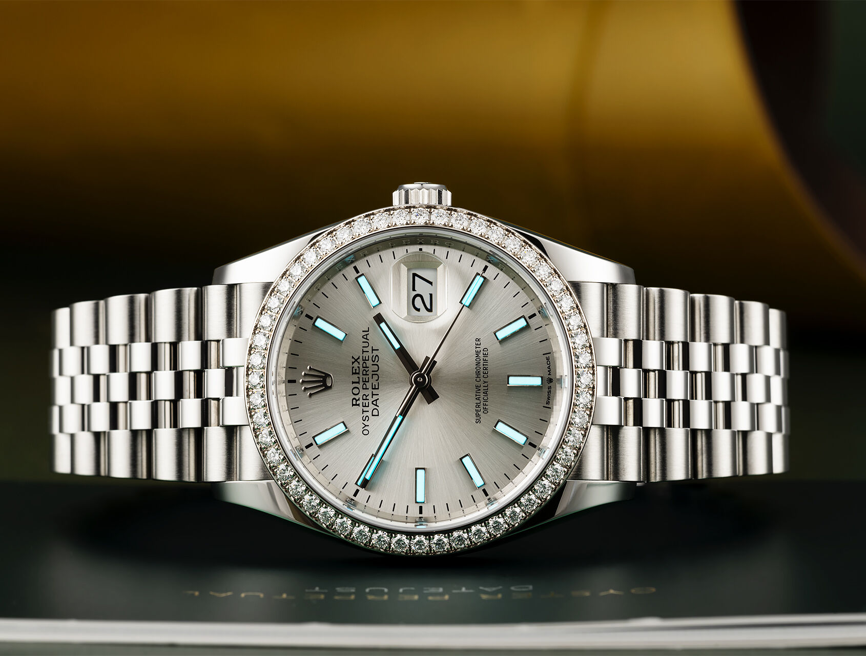 ref 126284RBR | 126284 - Diamond Bezel | Rolex Datejust 36