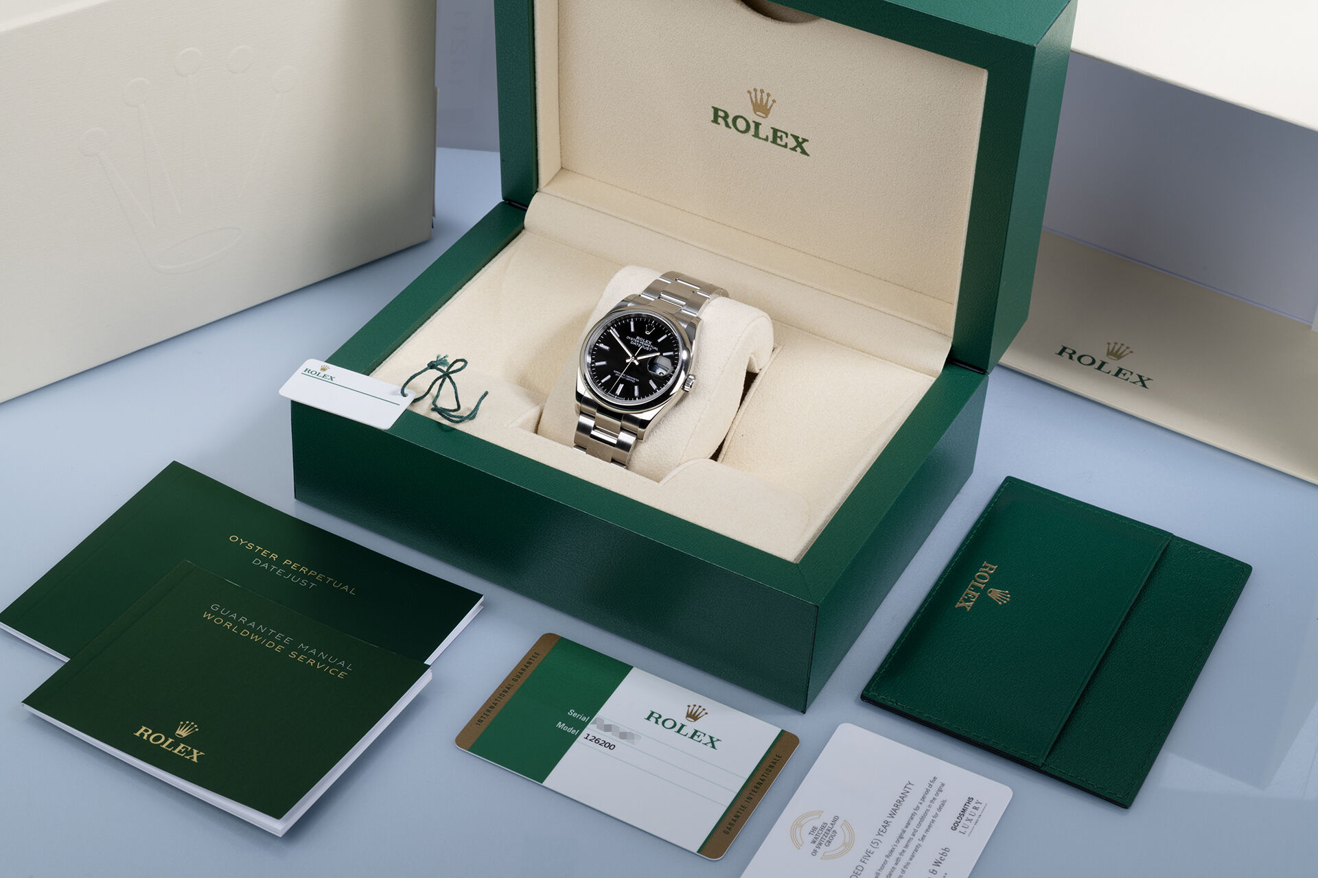 ref 126200-0003 | Box & Certificate | Rolex Datejust 36