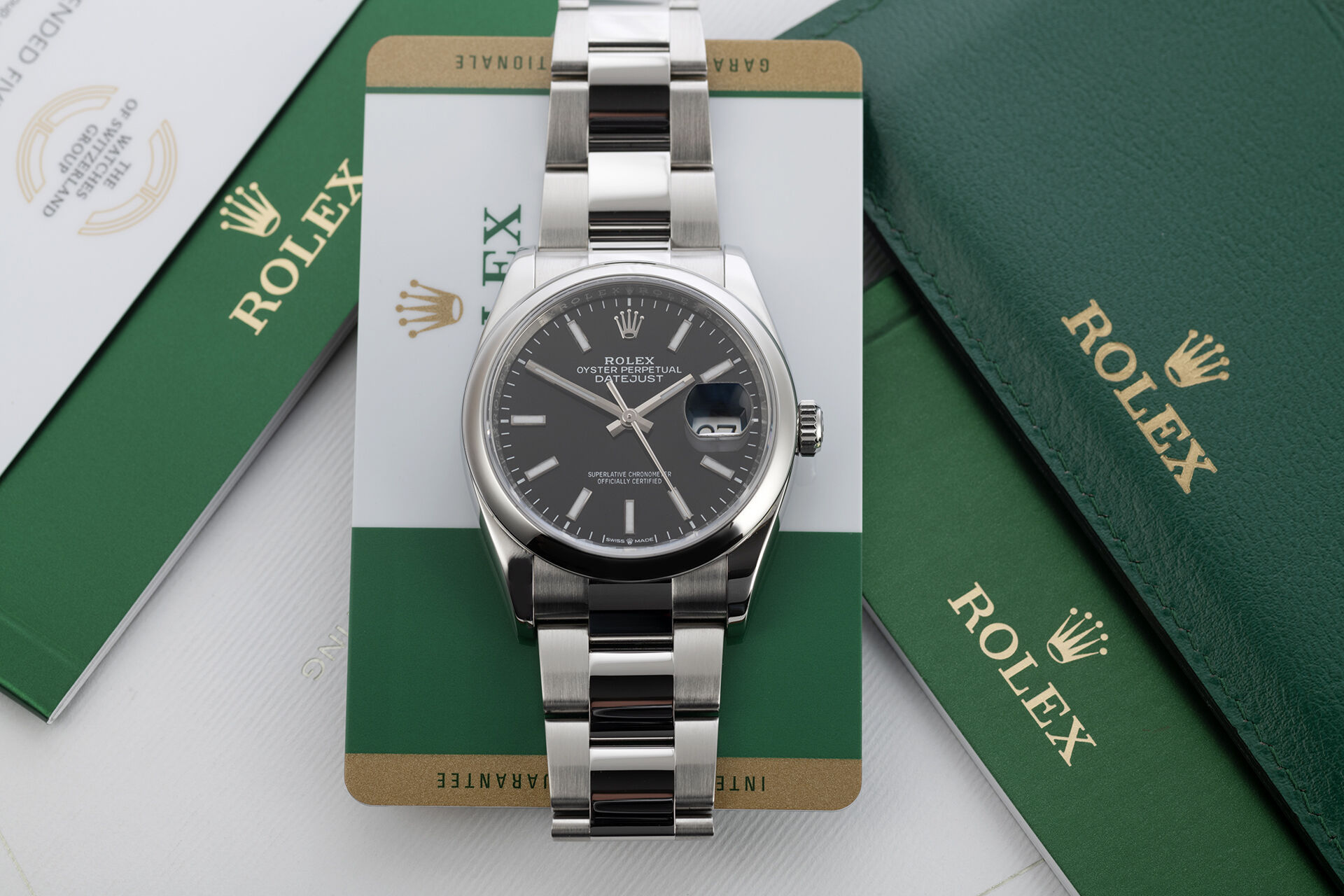 ref 126200-0003 | Box & Certificate | Rolex Datejust 36
