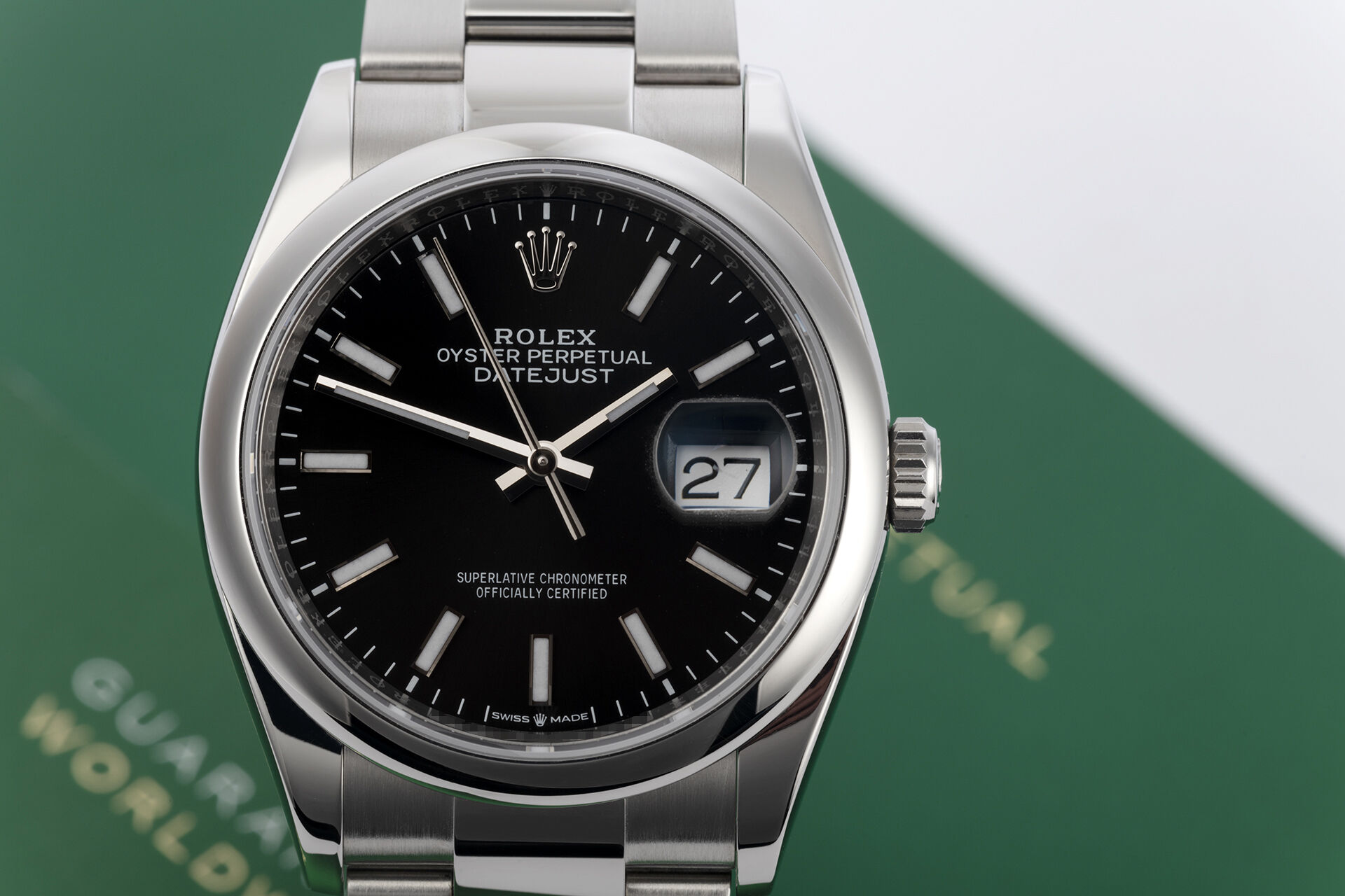 ref 126200-0003 | Box & Certificate | Rolex Datejust 36